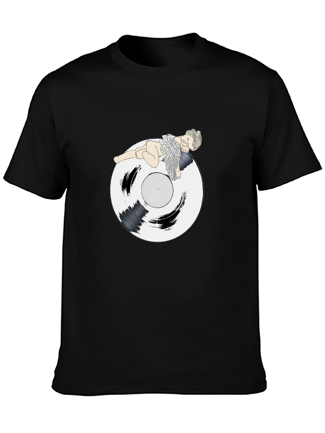 Angel Vinyl Record Graphic T-Shirt