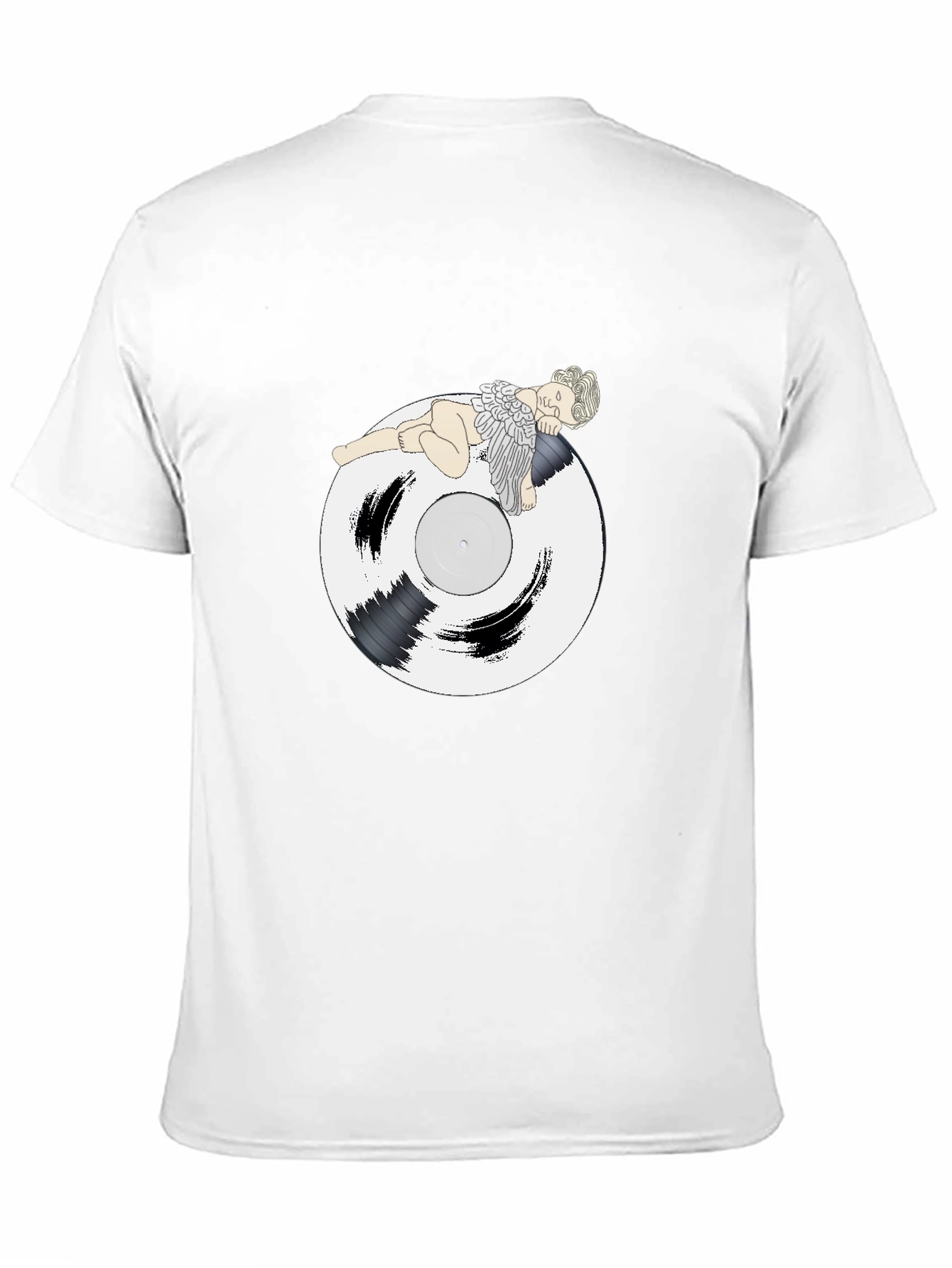 Angel Vinyl Record Graphic T-Shirt