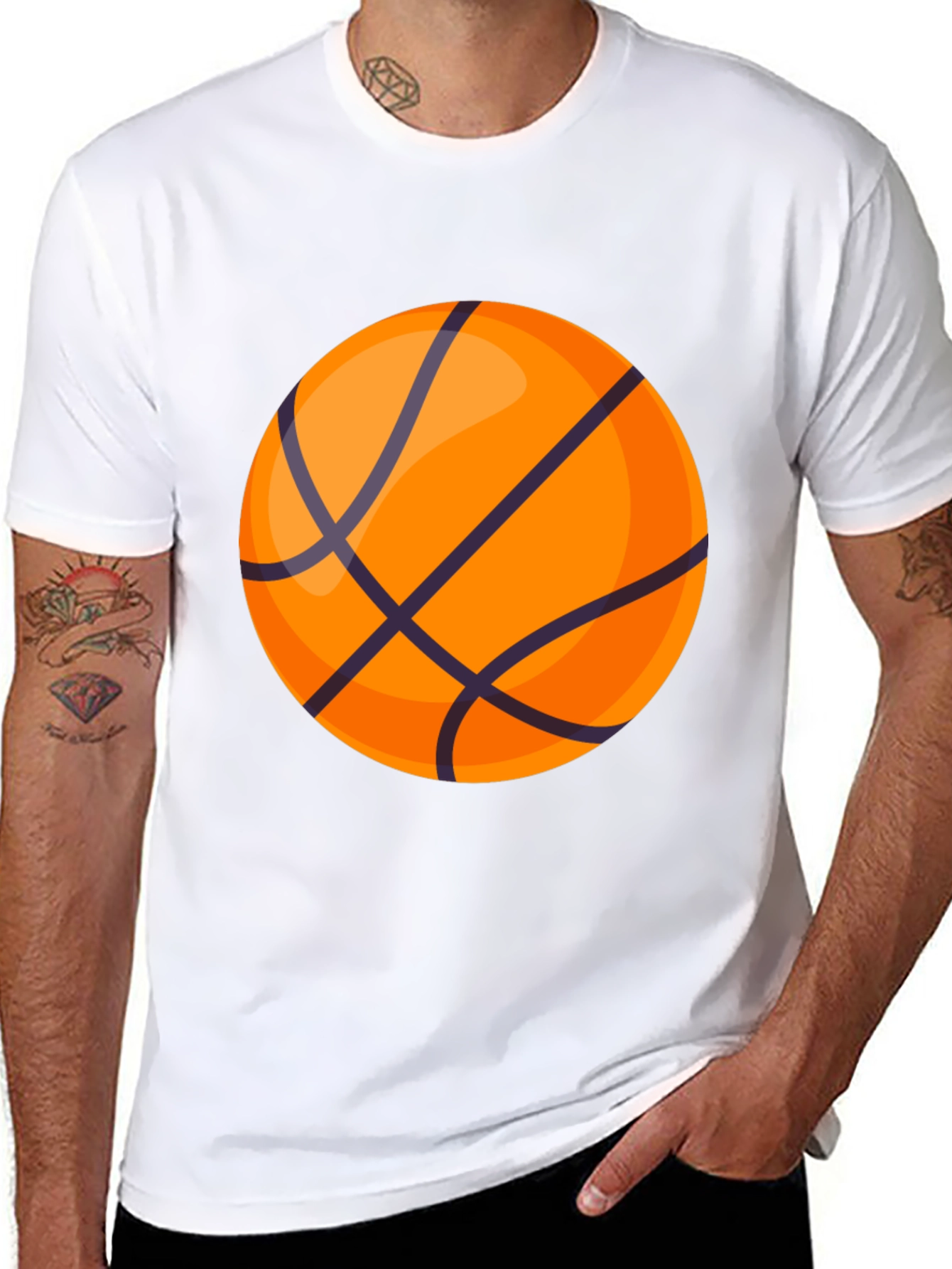 Basketball Graphic Black T-Shirt