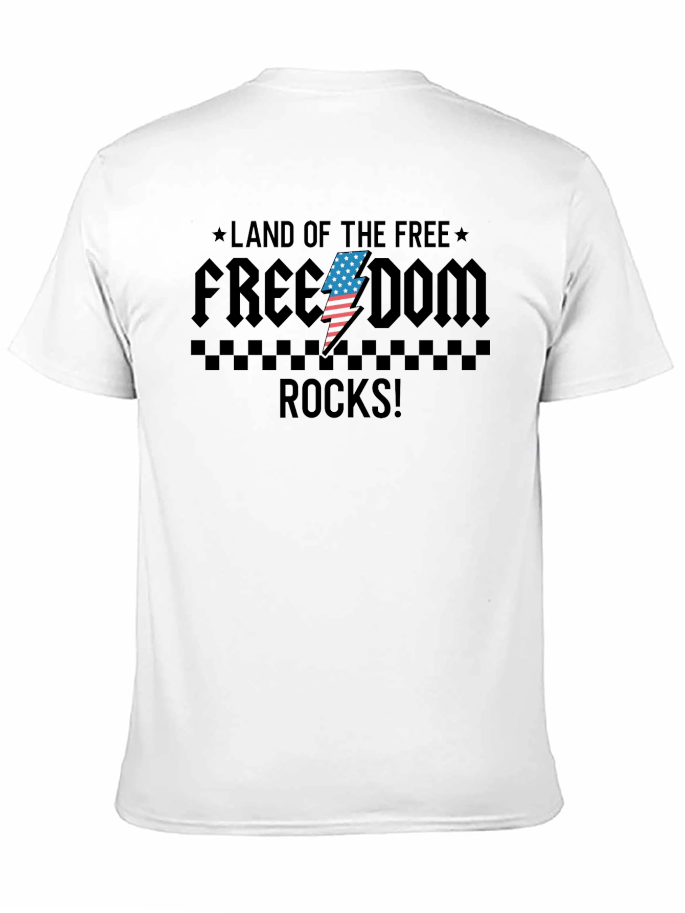 Freedom Rocks Graphic T-Shirt - Patriotic Design
