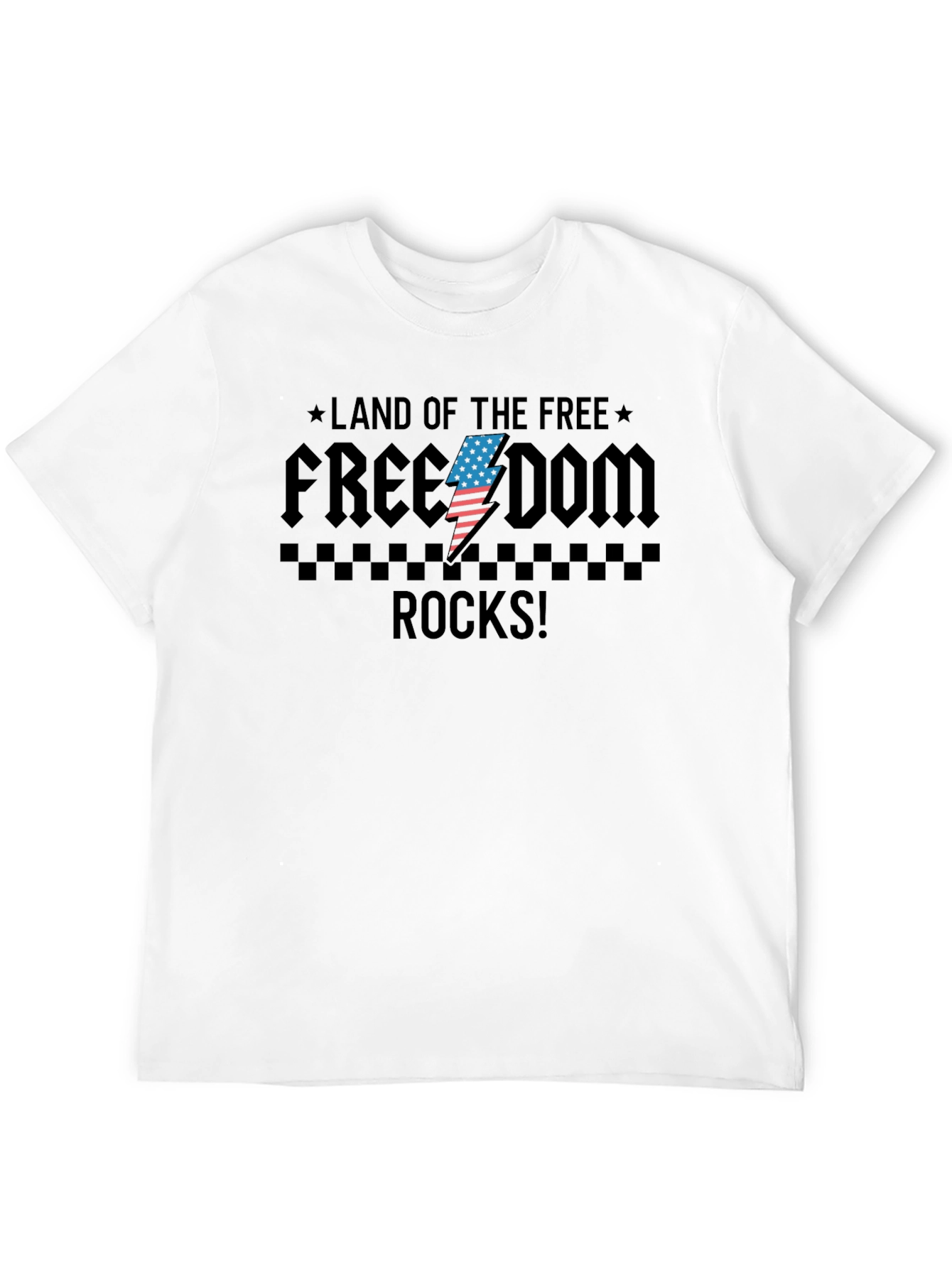 Freedom Rocks Graphic T-Shirt - Patriotic Design