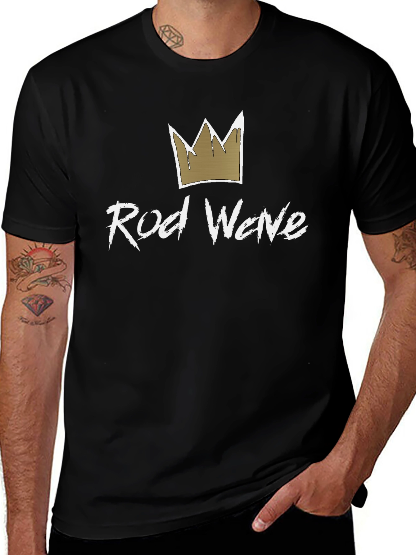 Rod Wave Crown Graphic Black T-Shirt