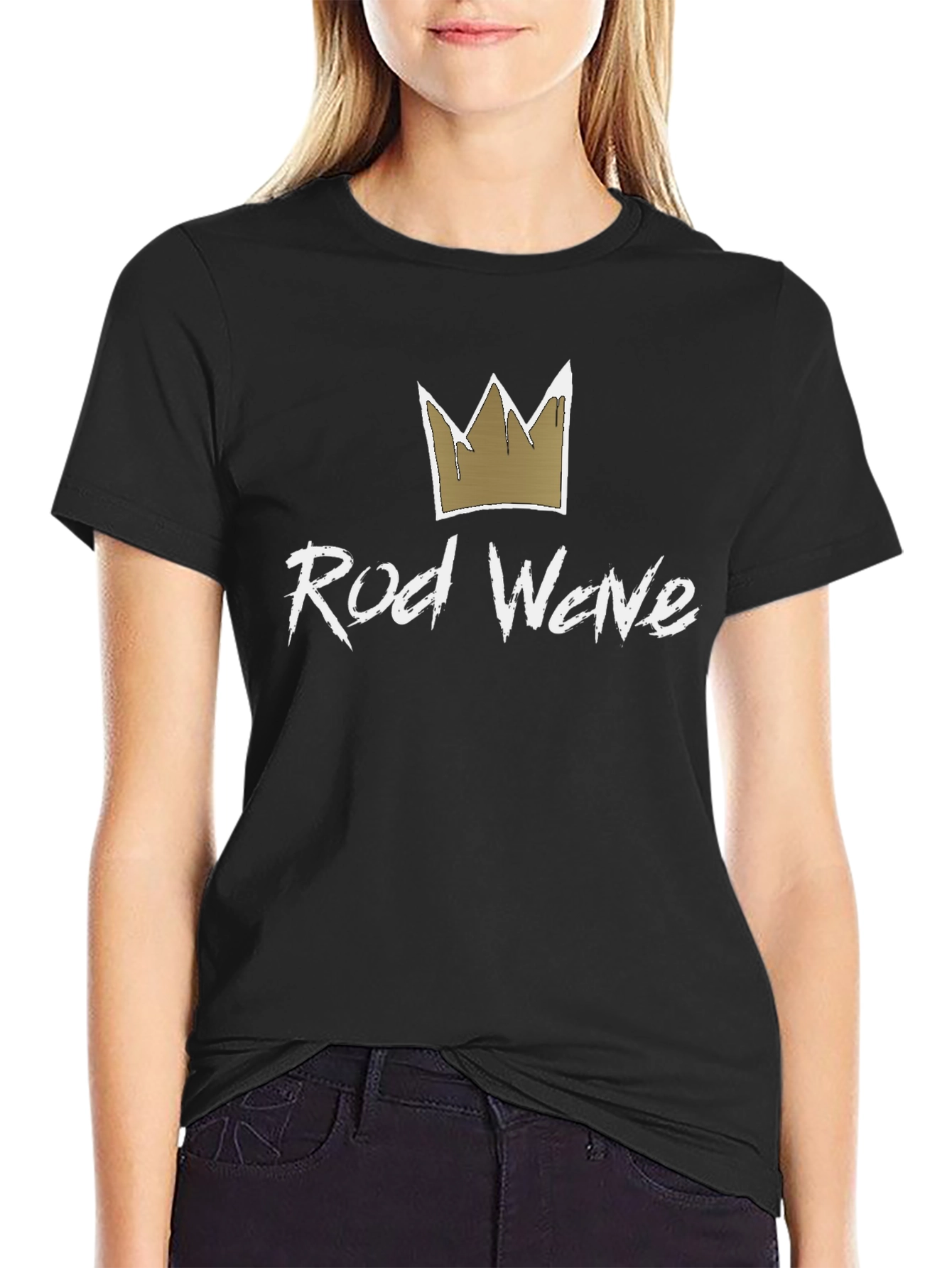 Rod Wave Crown Graphic Black T-Shirt
