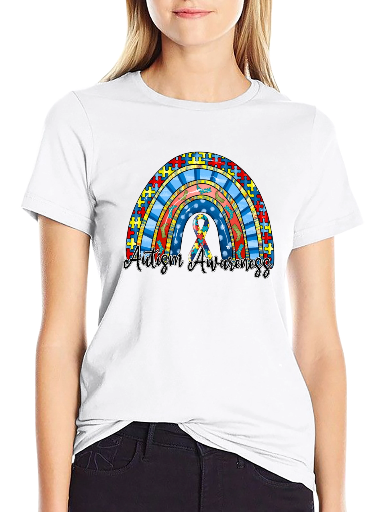 Autism Awareness Rainbow T-Shirt