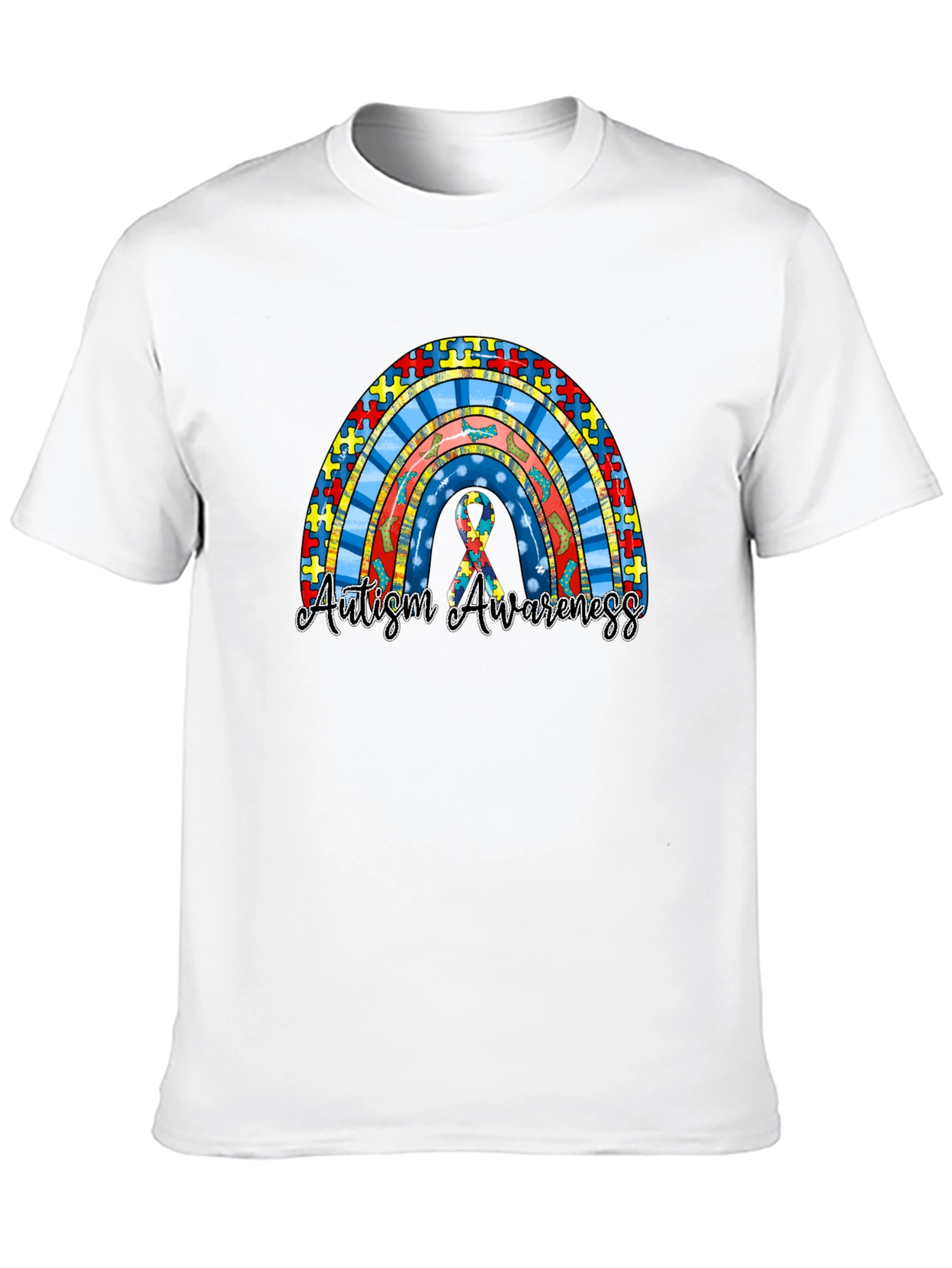 Autism Awareness Rainbow T-Shirt
