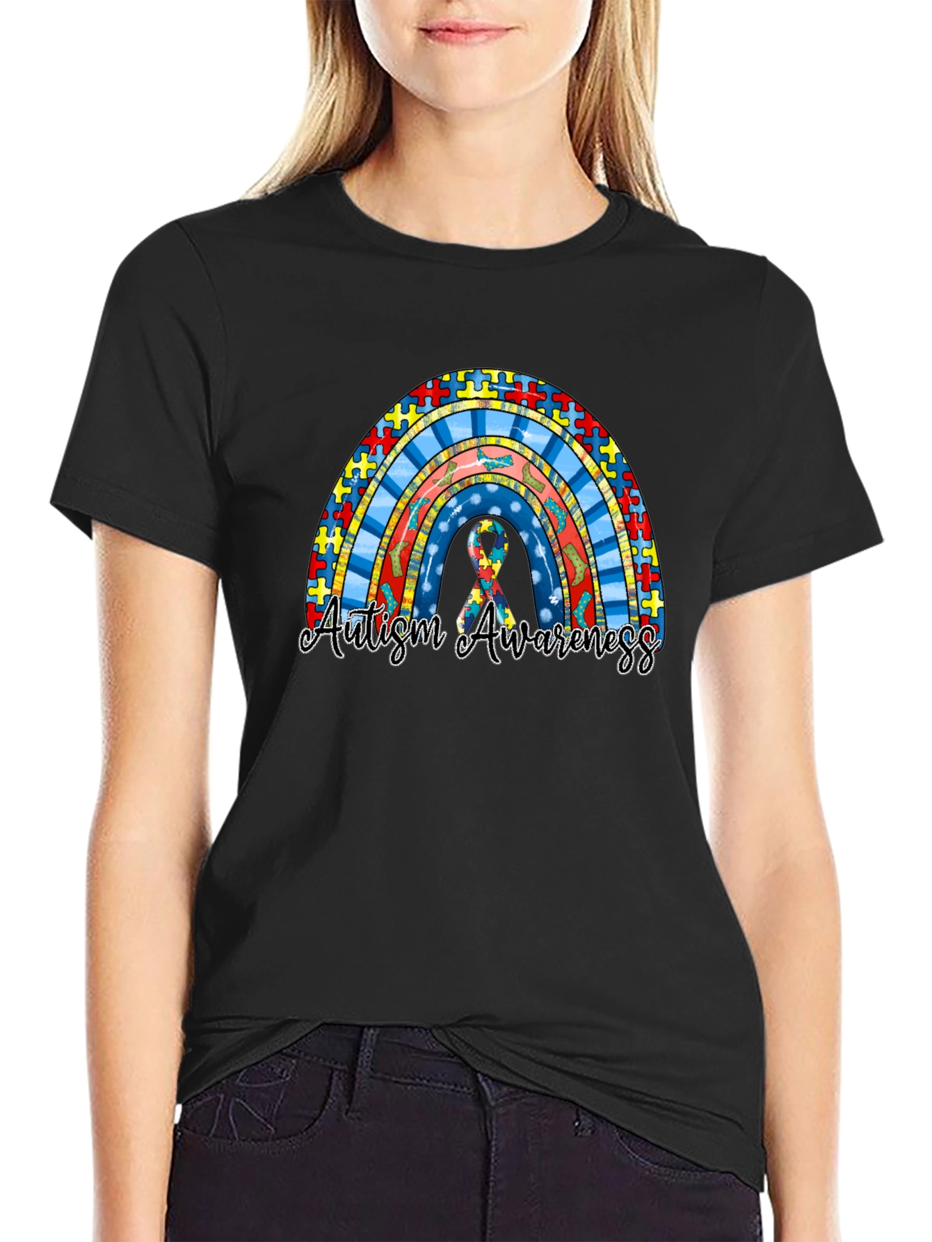 Autism Awareness Rainbow T-Shirt