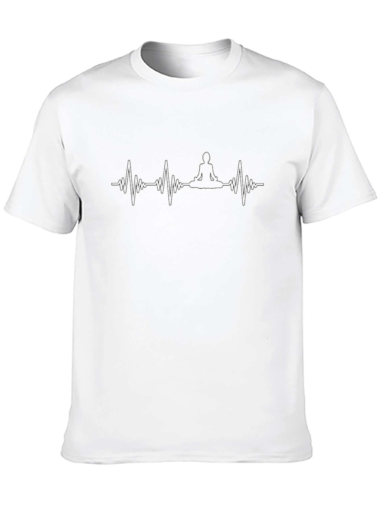 Yoga Heartbeat T-Shirt - Meditation Zen Vibe Tee