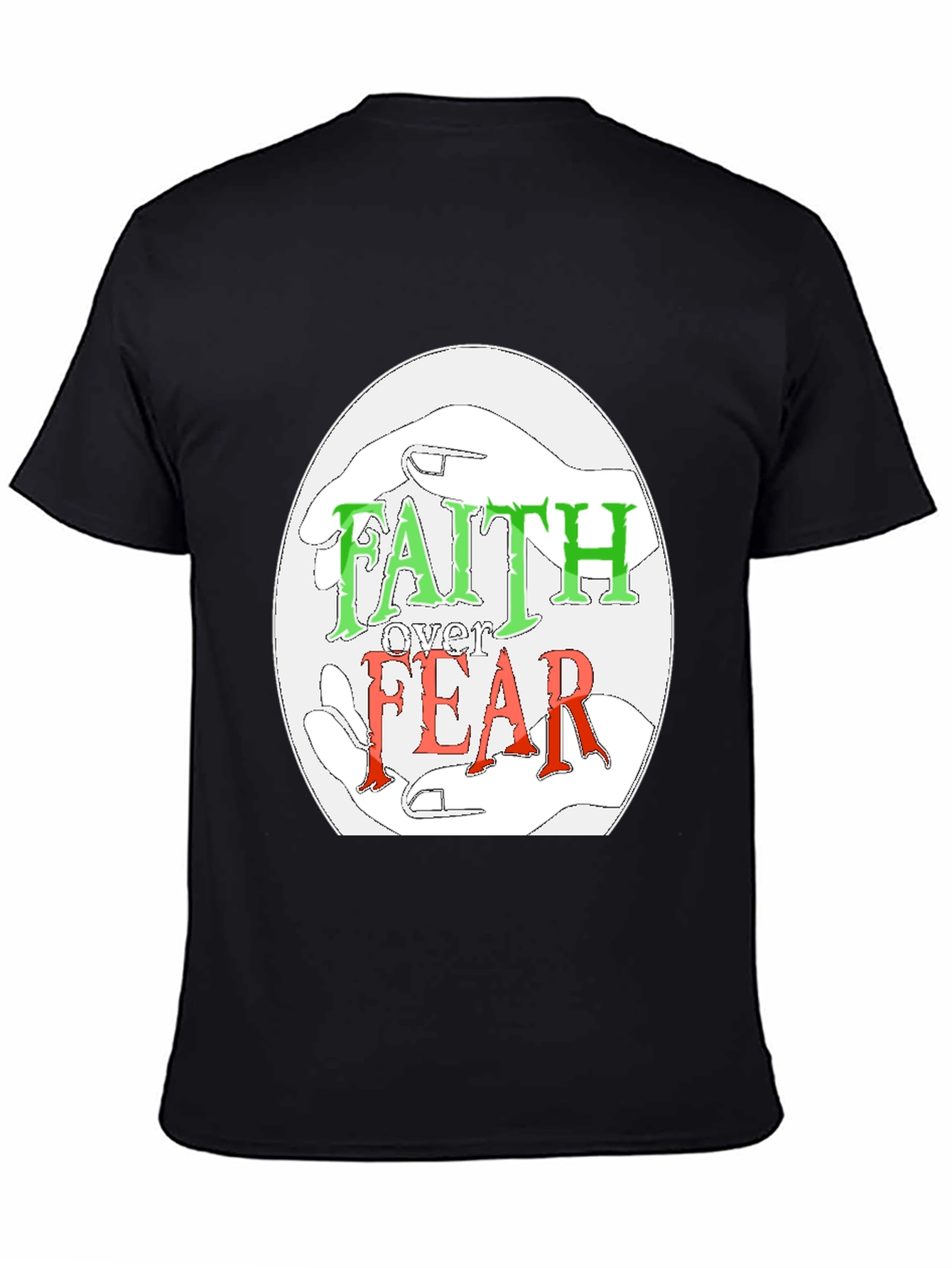 Faith Over Fear Graphic Tee - Religious Christian Apparel