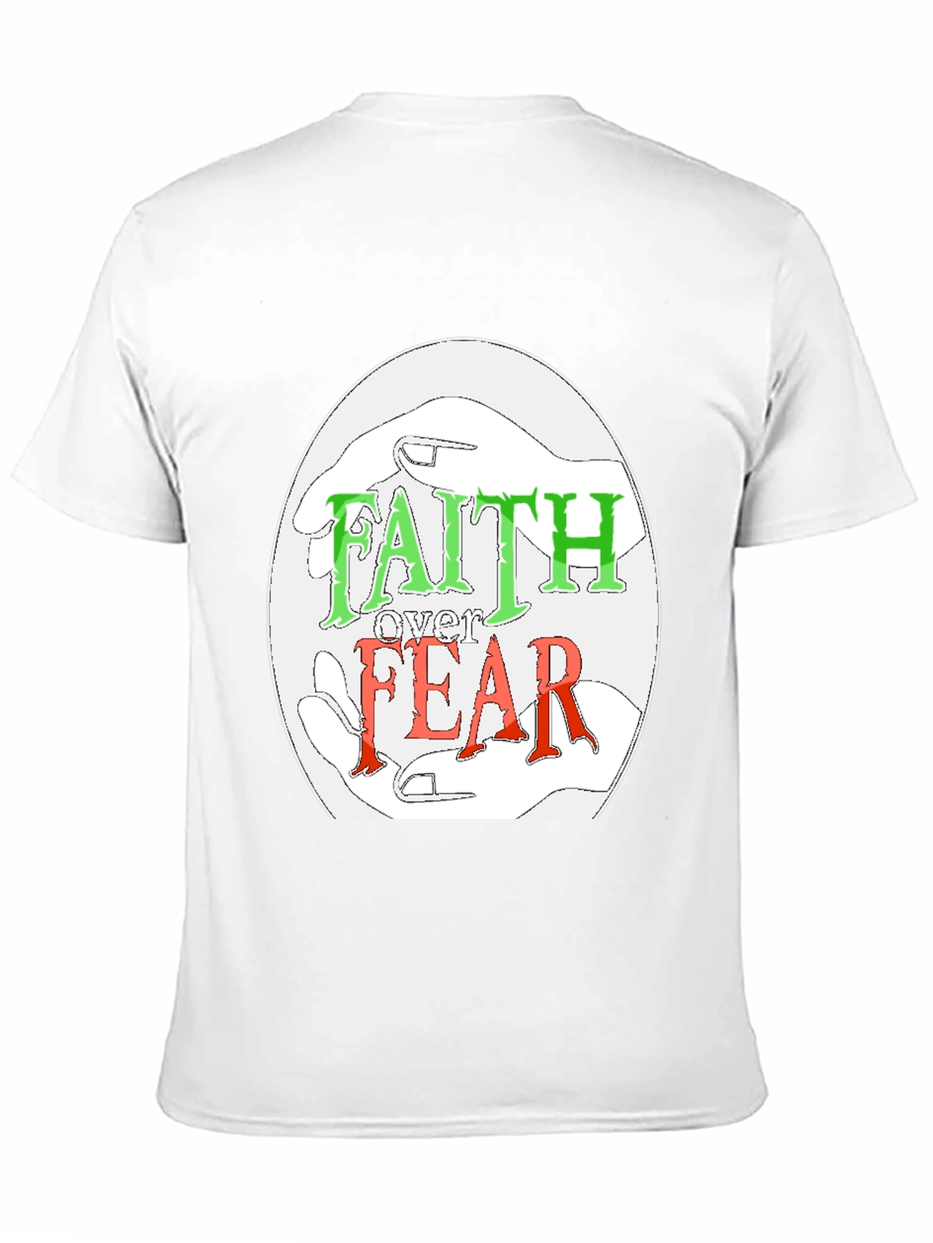 Faith Over Fear Graphic Tee - Religious Christian Apparel