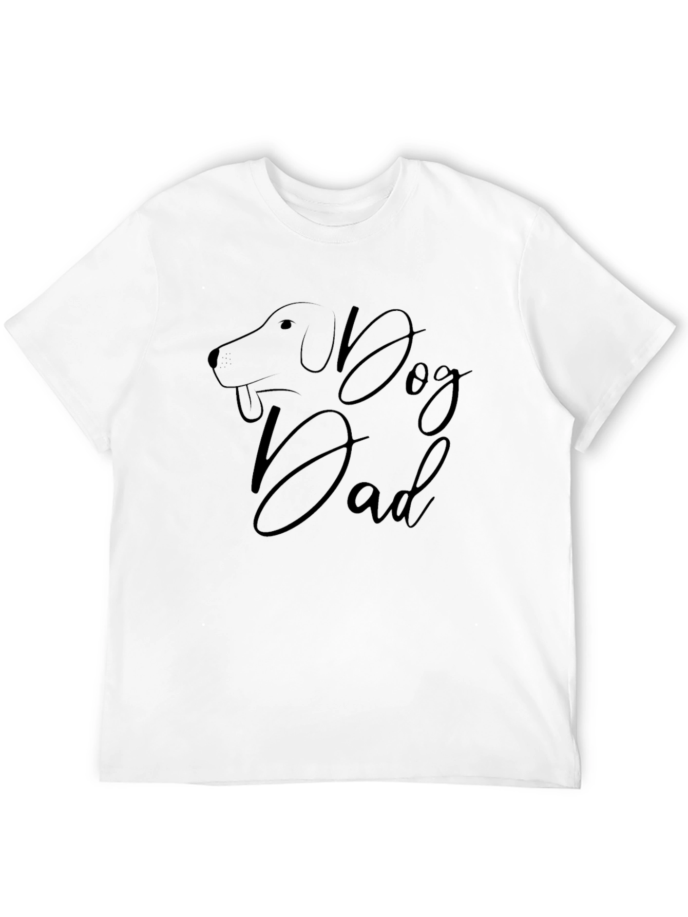 Dog Dad Graphic Tee - Black Short Sleeve
