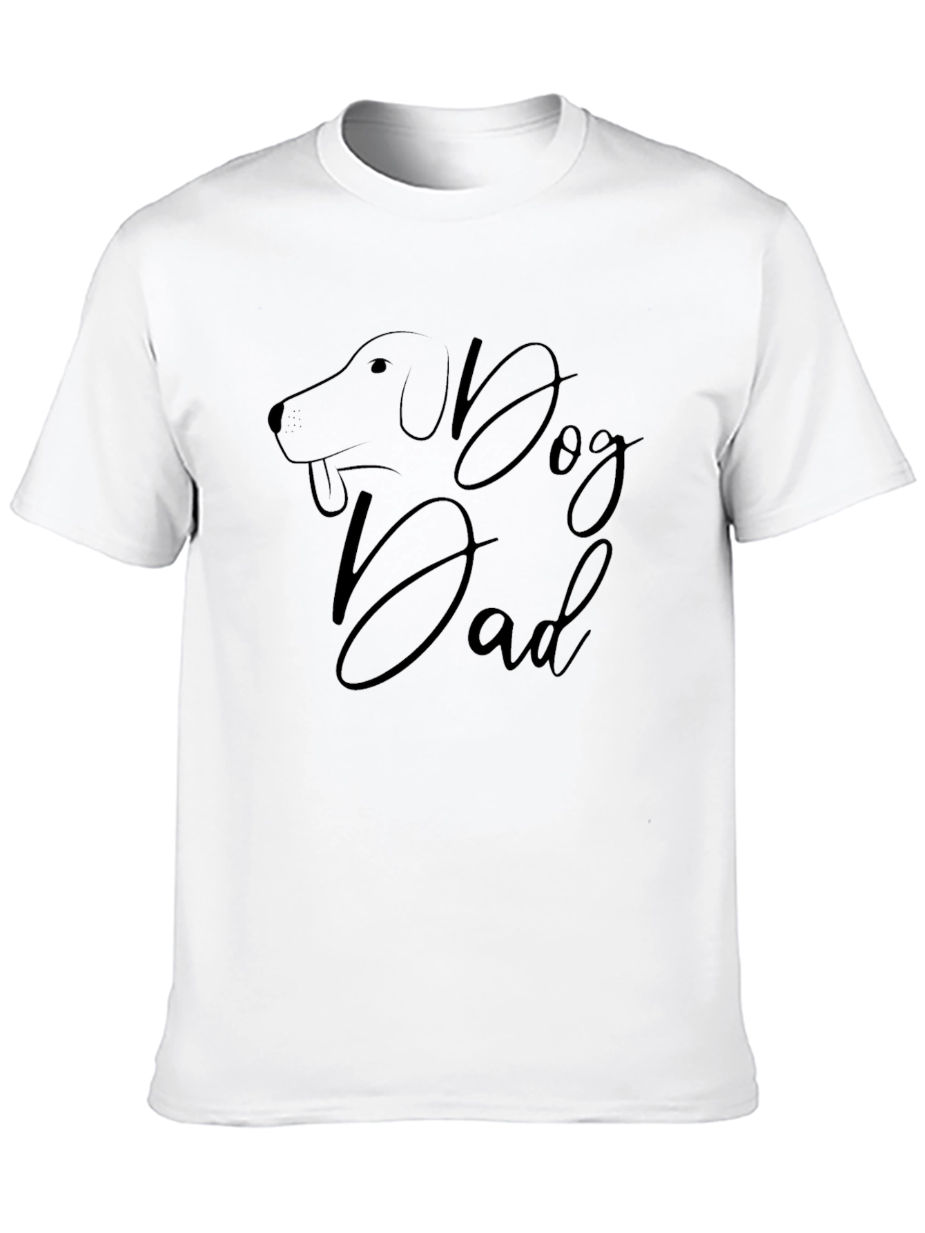 Dog Dad Graphic Tee - Black Short Sleeve