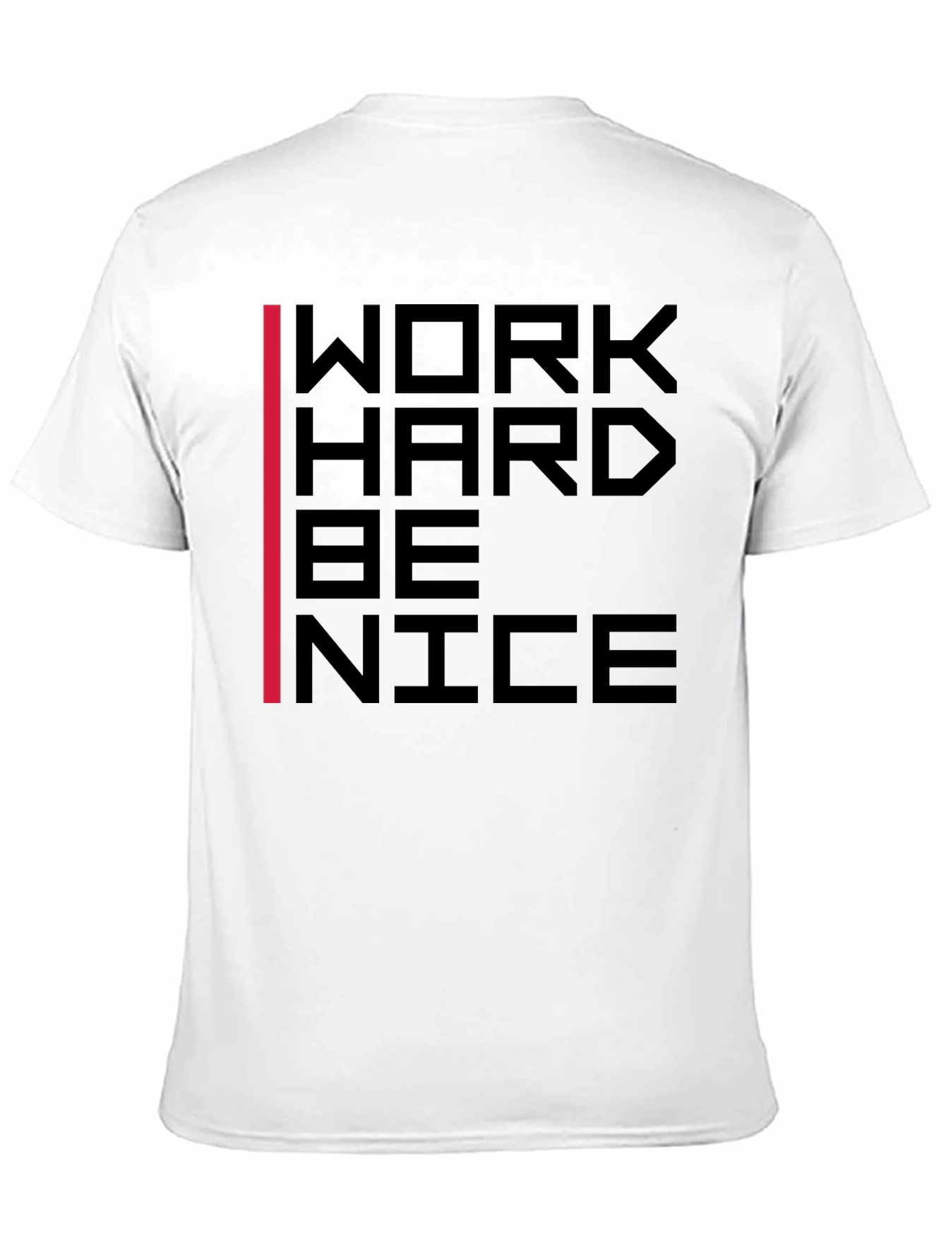 Work Hard Be Nice Graphic Tee - Black
