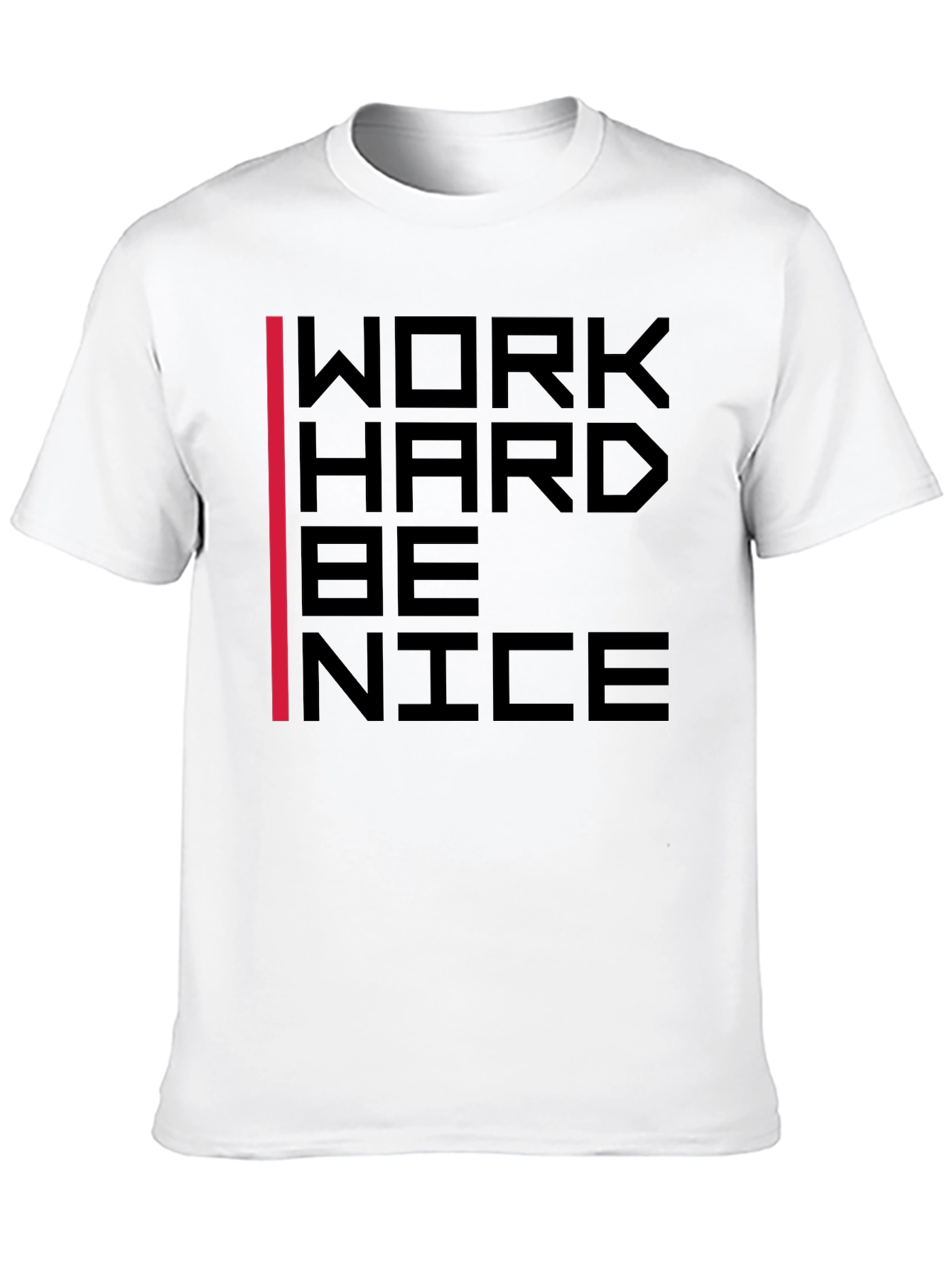 Work Hard Be Nice Graphic Tee - Black