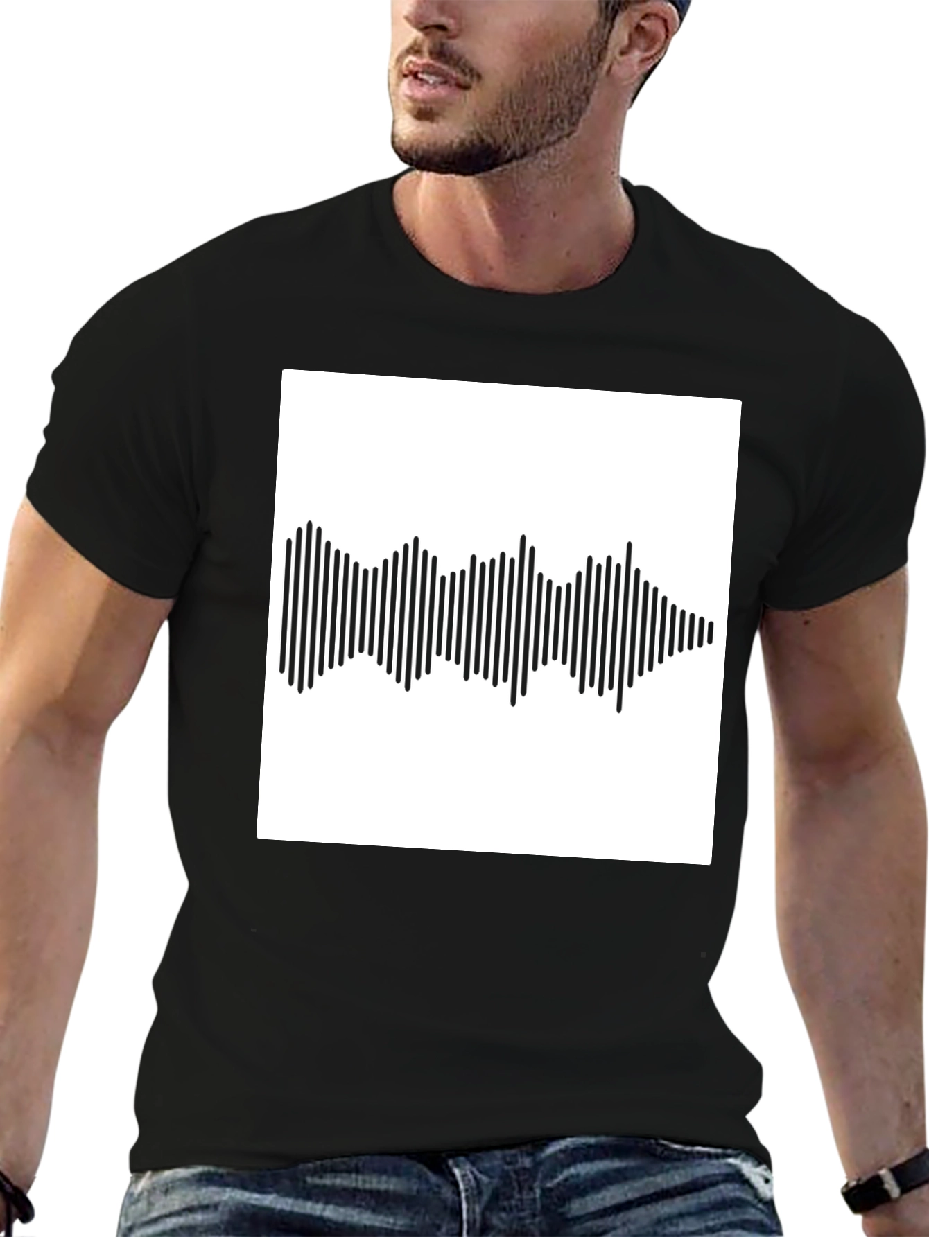 Soundwave Graphic Tee - Black