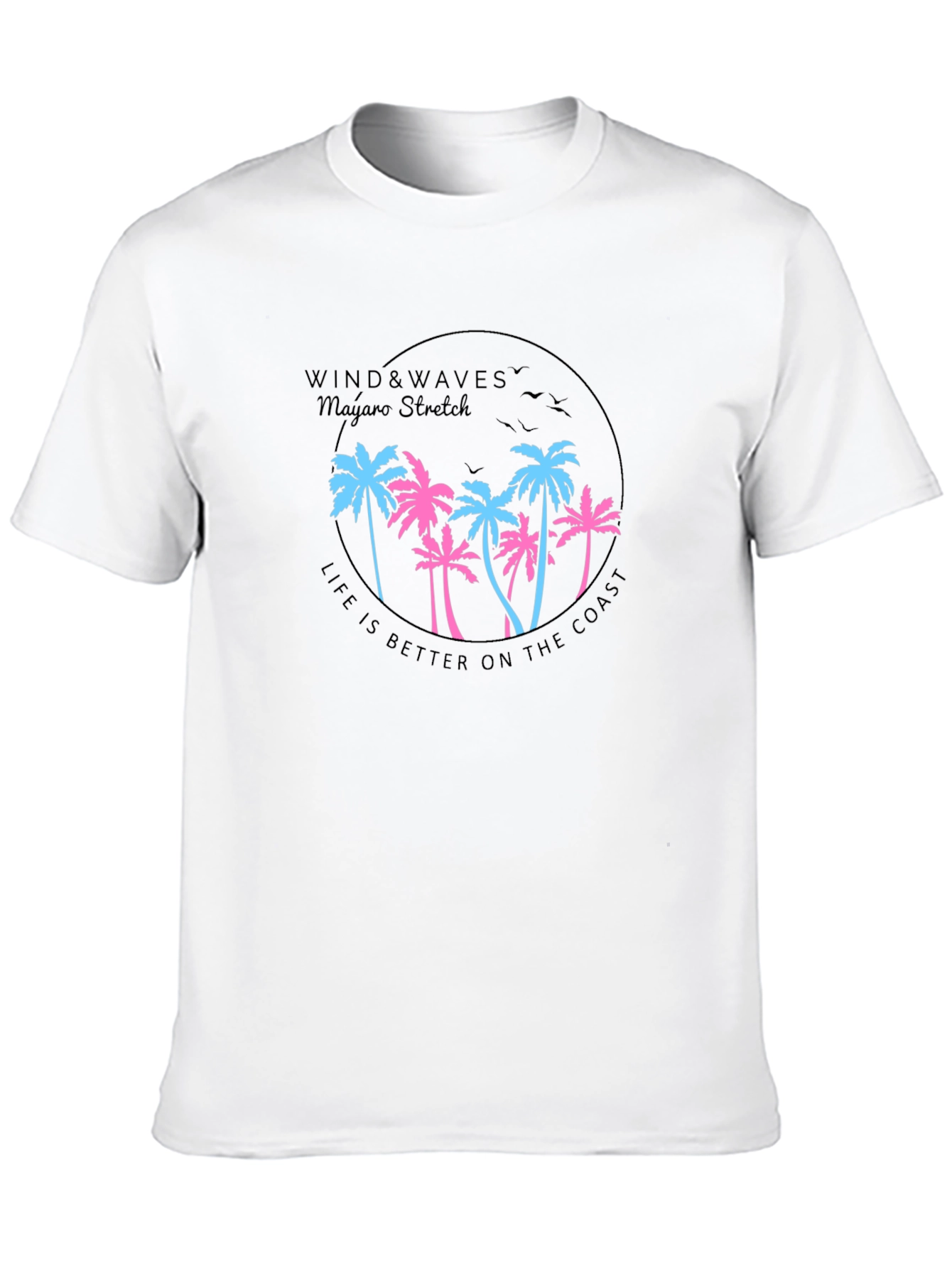 Wind & Waves Graphic Tee - Coastal Lifestyle T-Shirt