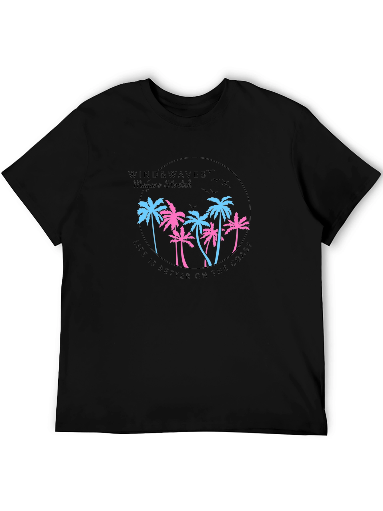 Wind & Waves Graphic Tee - Coastal Lifestyle T-Shirt