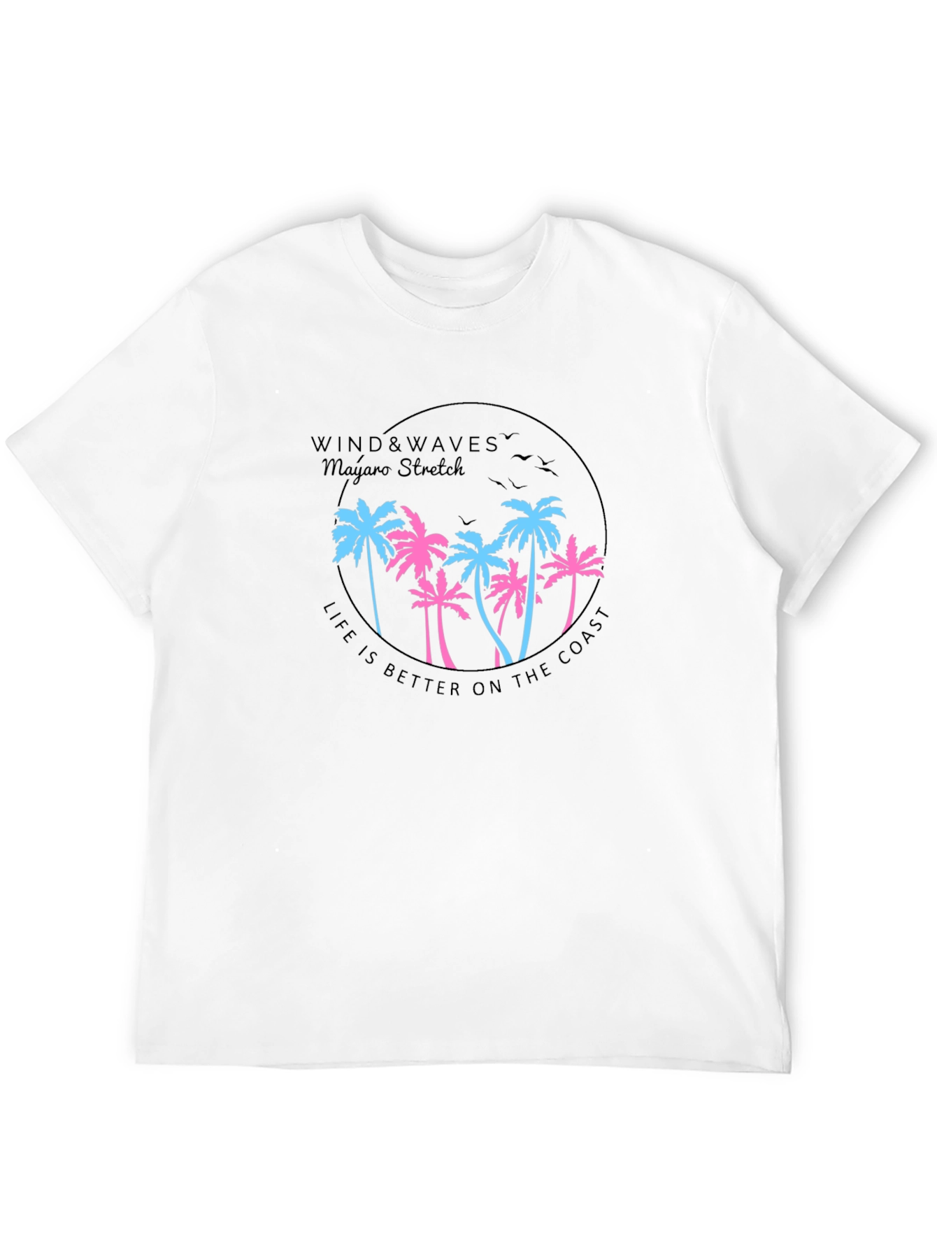 Wind & Waves Graphic Tee - Coastal Lifestyle T-Shirt