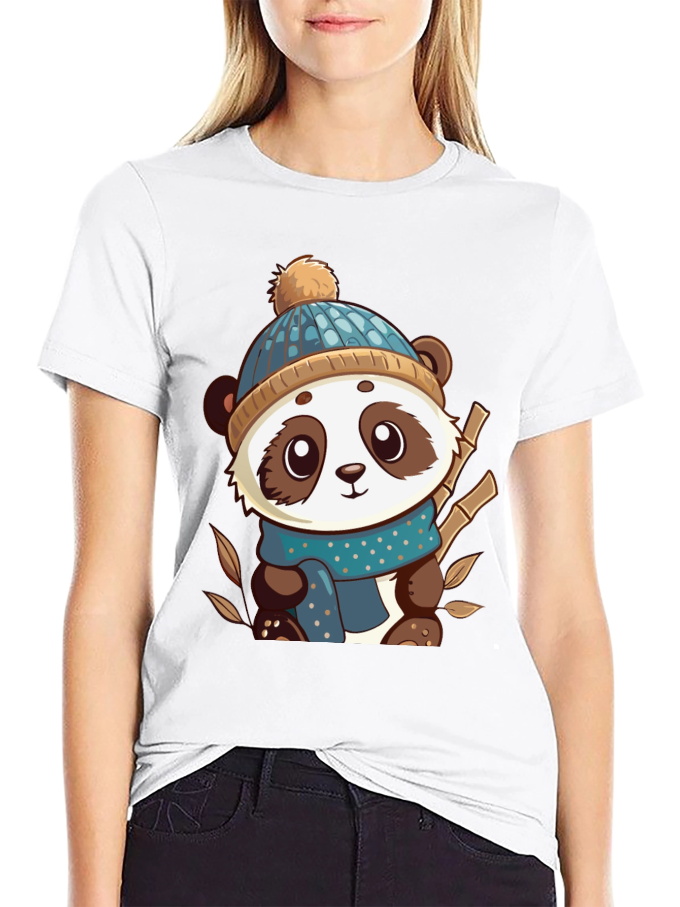 Cute Panda Bear Graphic Tee