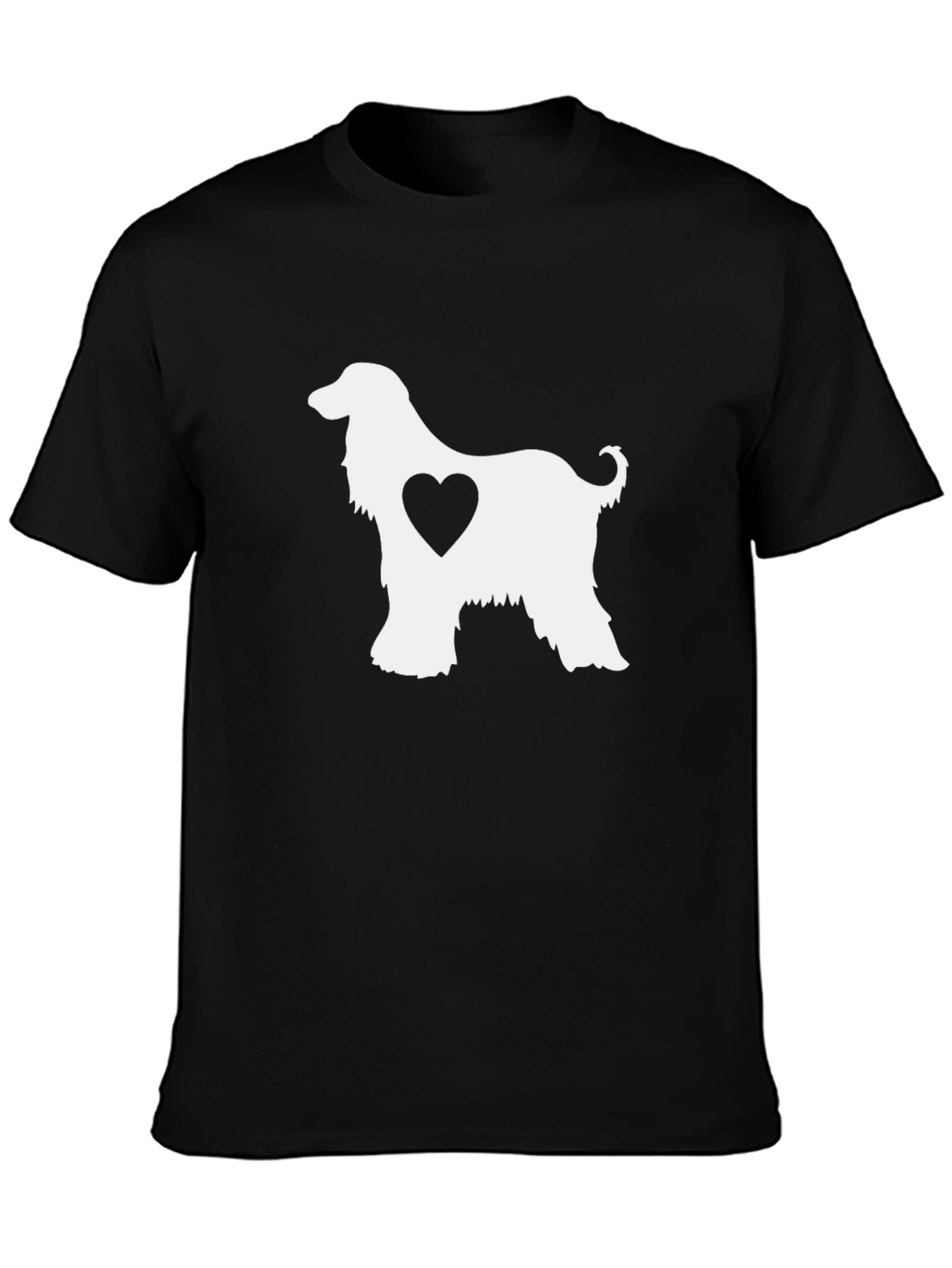 Afghan Hound Heart T-Shirt - Dog Lover Tee