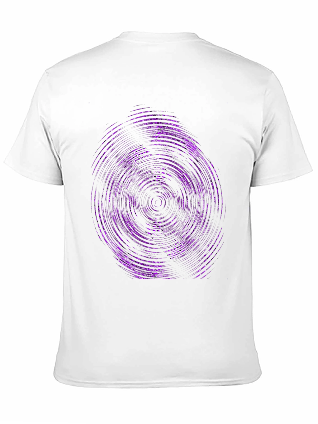Vortex Graphic Tee - Modern Purple Swirl Design