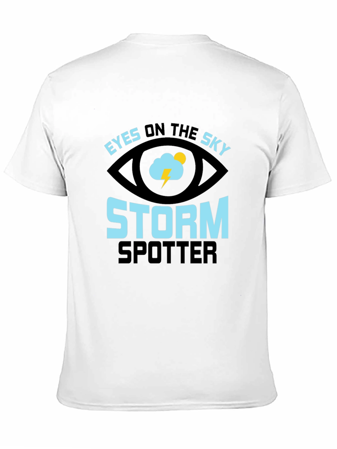 Eyes On The Sky Storm Spotter Black T-Shirt