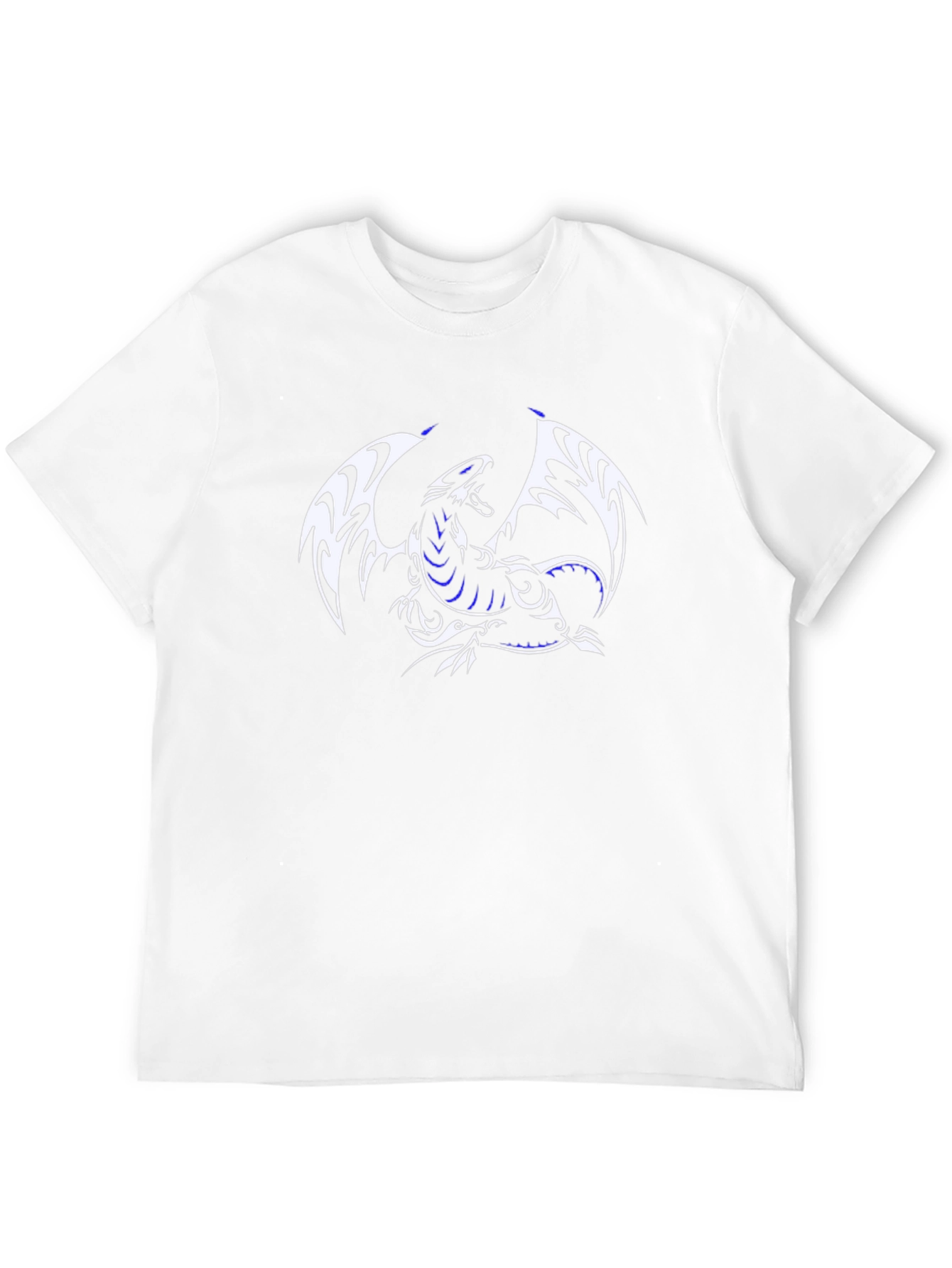 Dragon Graphic Tee - Black Cotton Blend Casual Wear