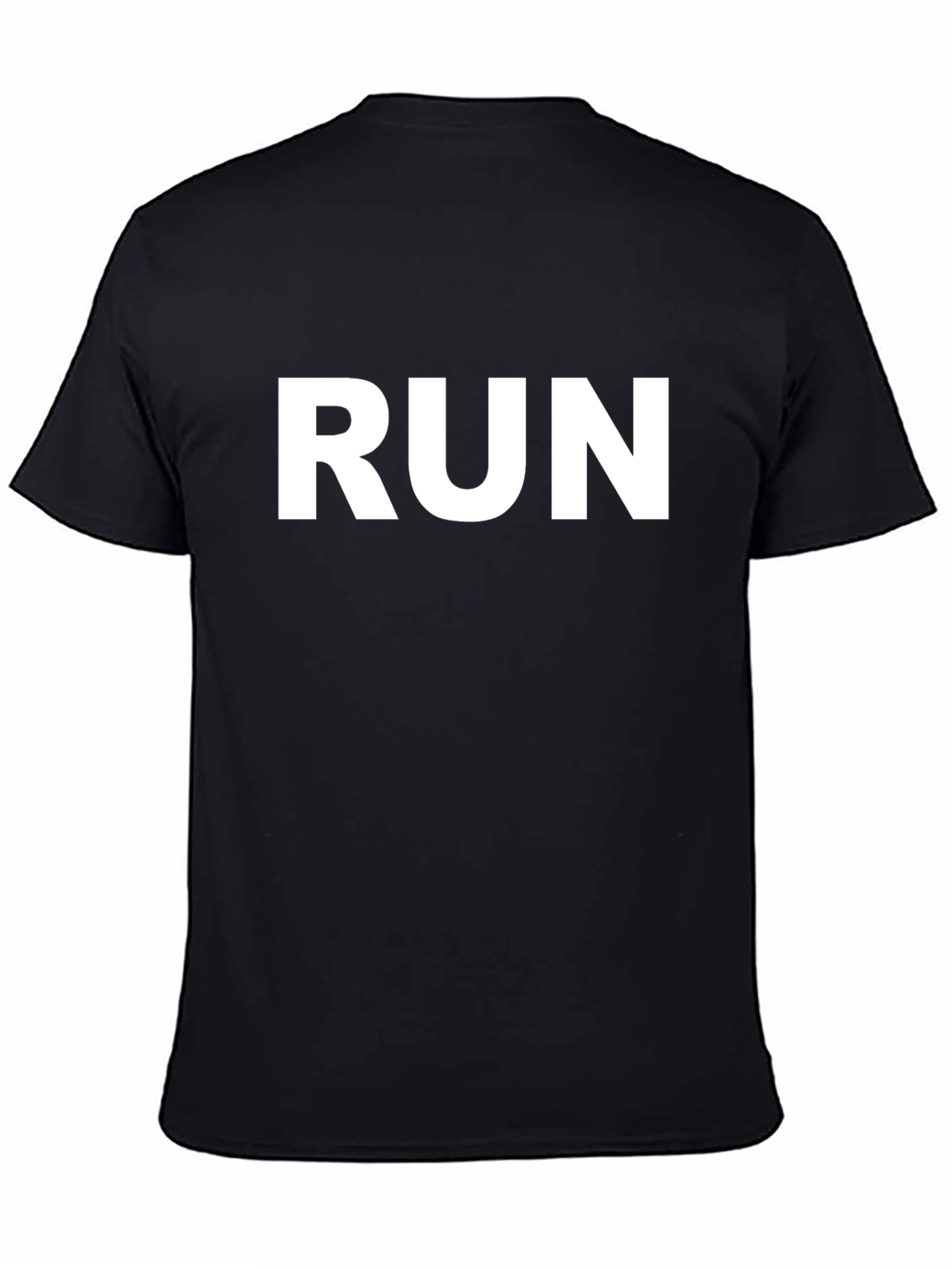 Run Graphic Black Tee