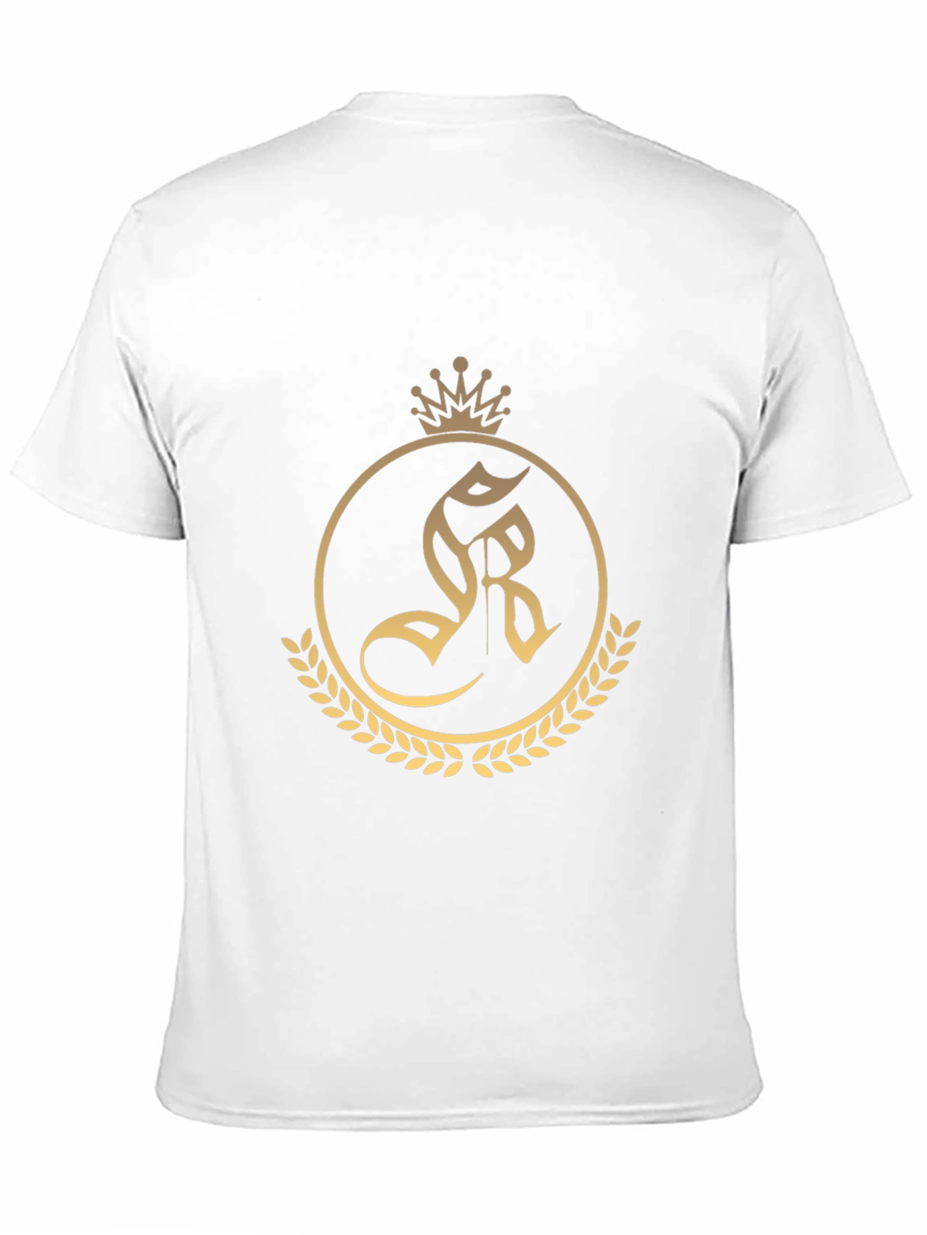 Regal Crest Tee - Black Cotton Blend