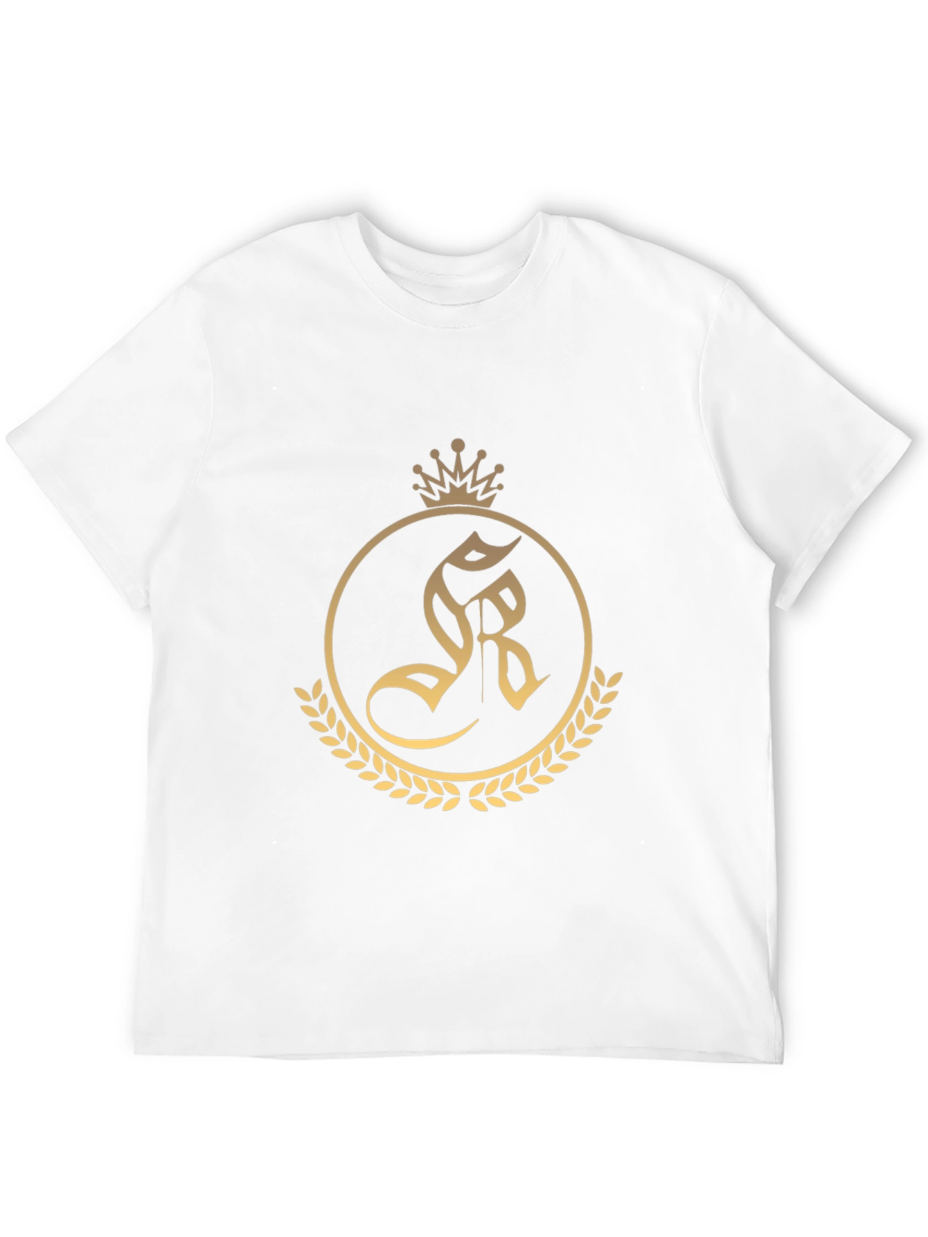Regal Crest Tee - Black Cotton Blend