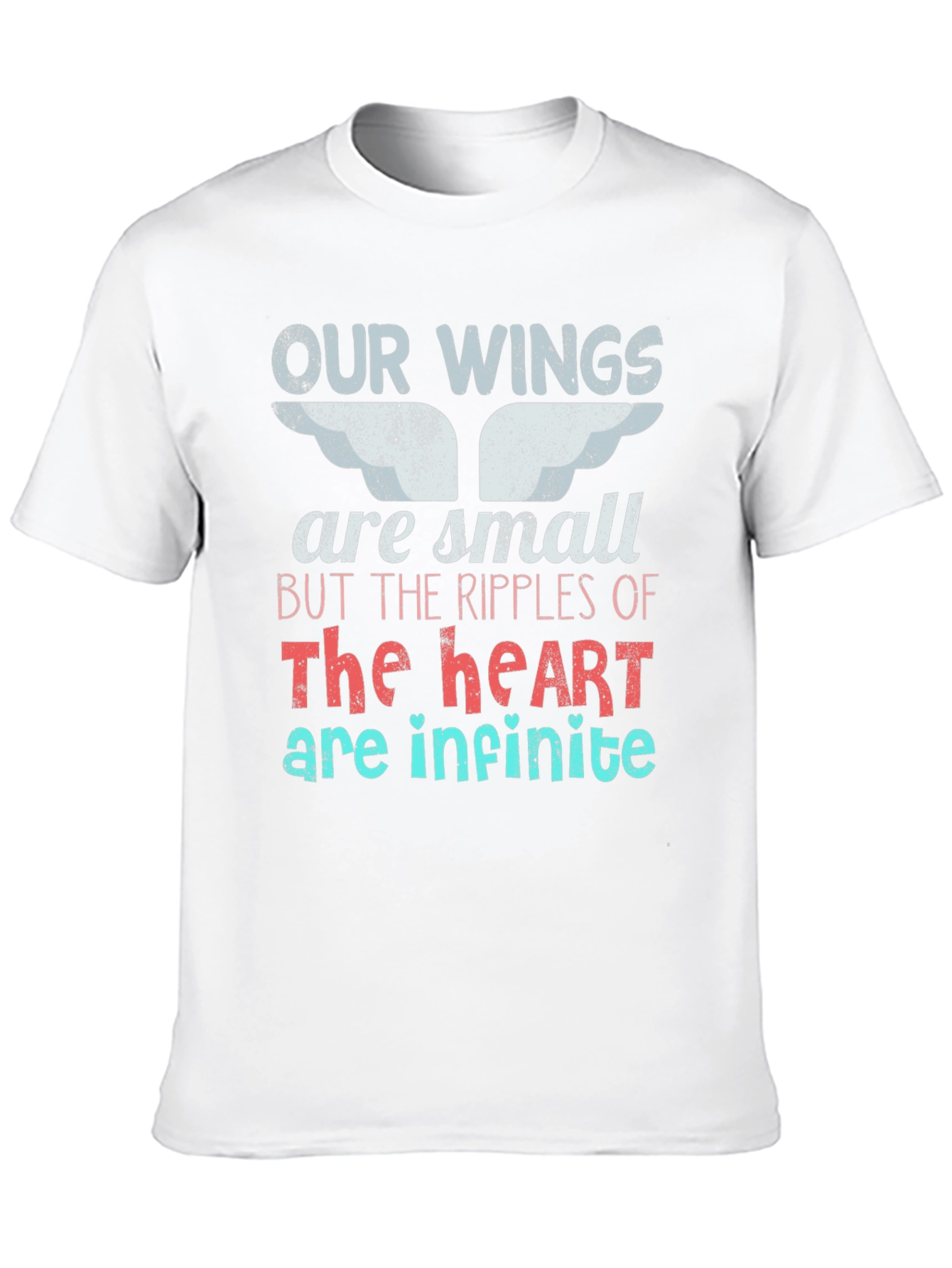Inspirational Wings Heart Graphic Tee