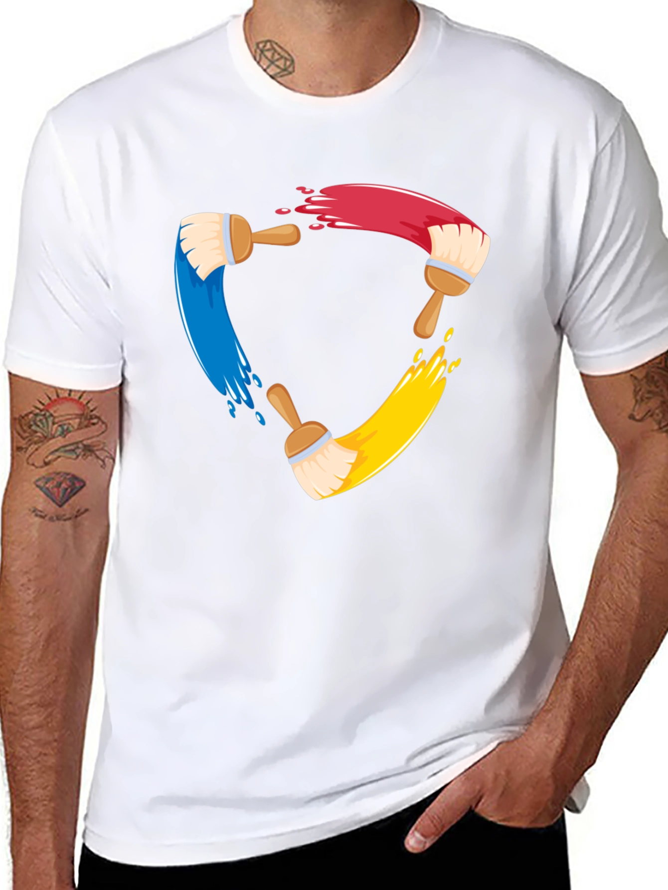 Creative Painters Brush T-Shirt