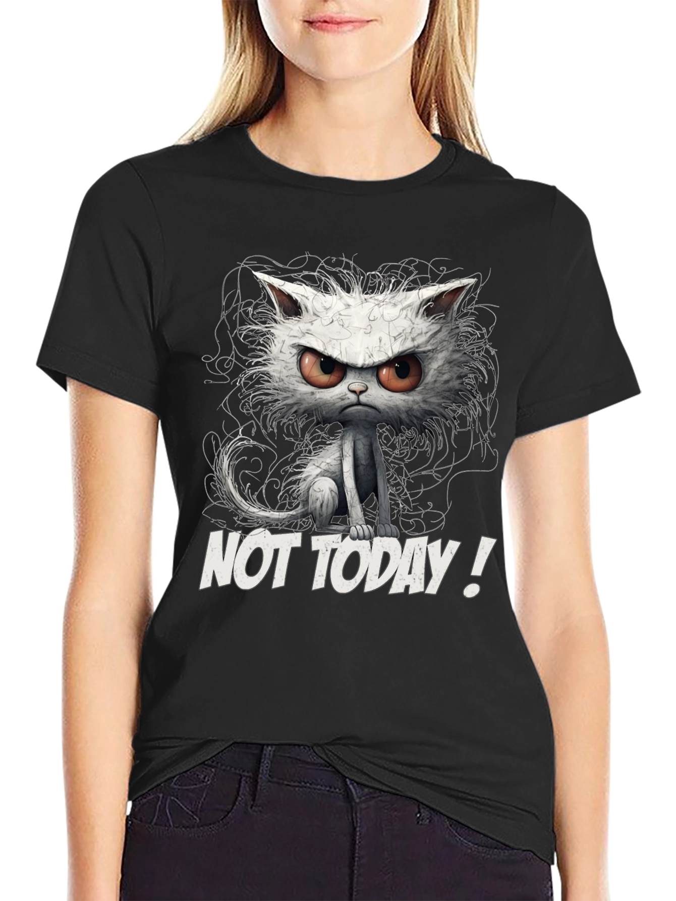 Grumpy Cat Not Today Graphic T-Shirt