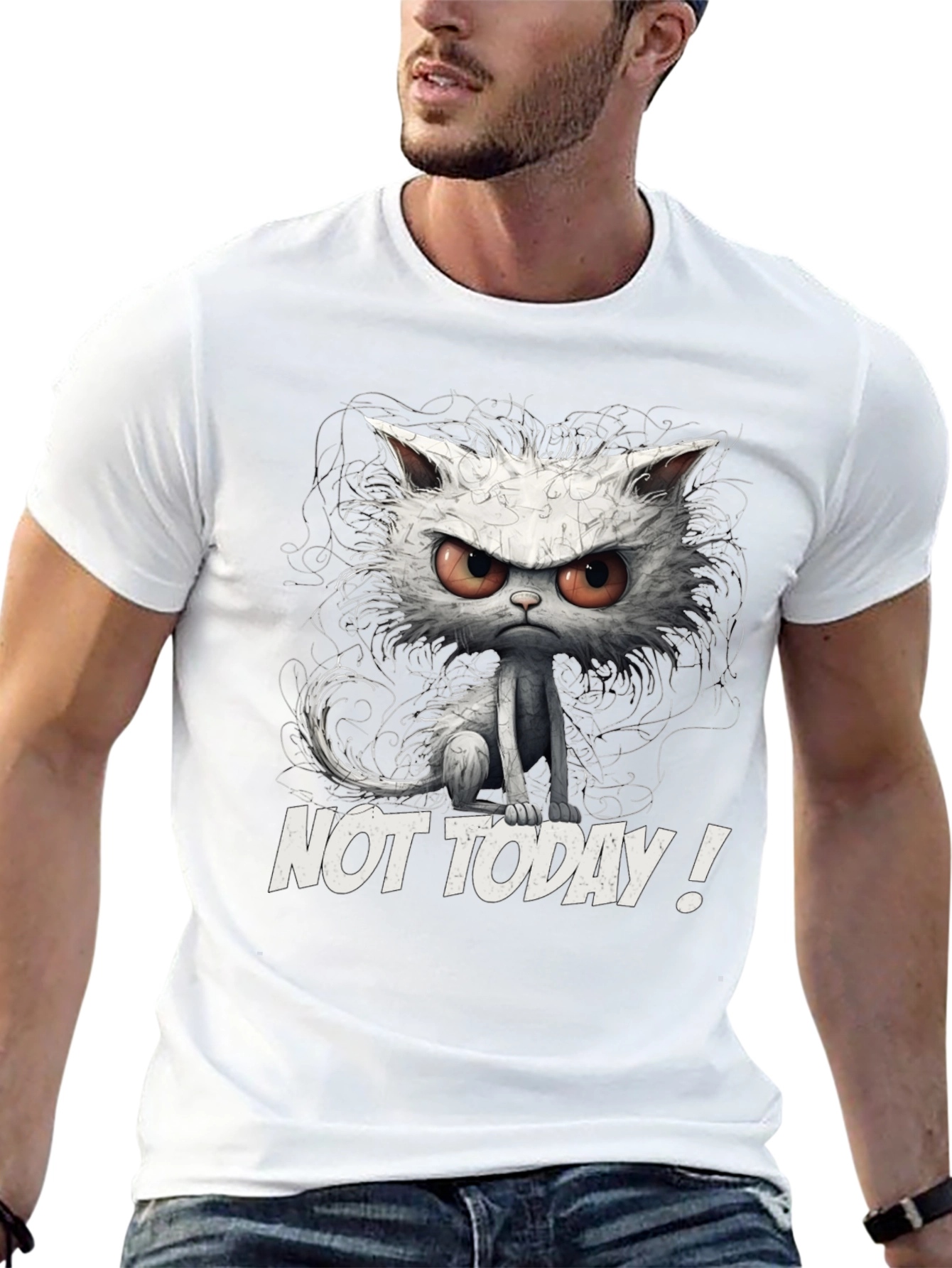 Grumpy Cat Not Today Graphic T-Shirt