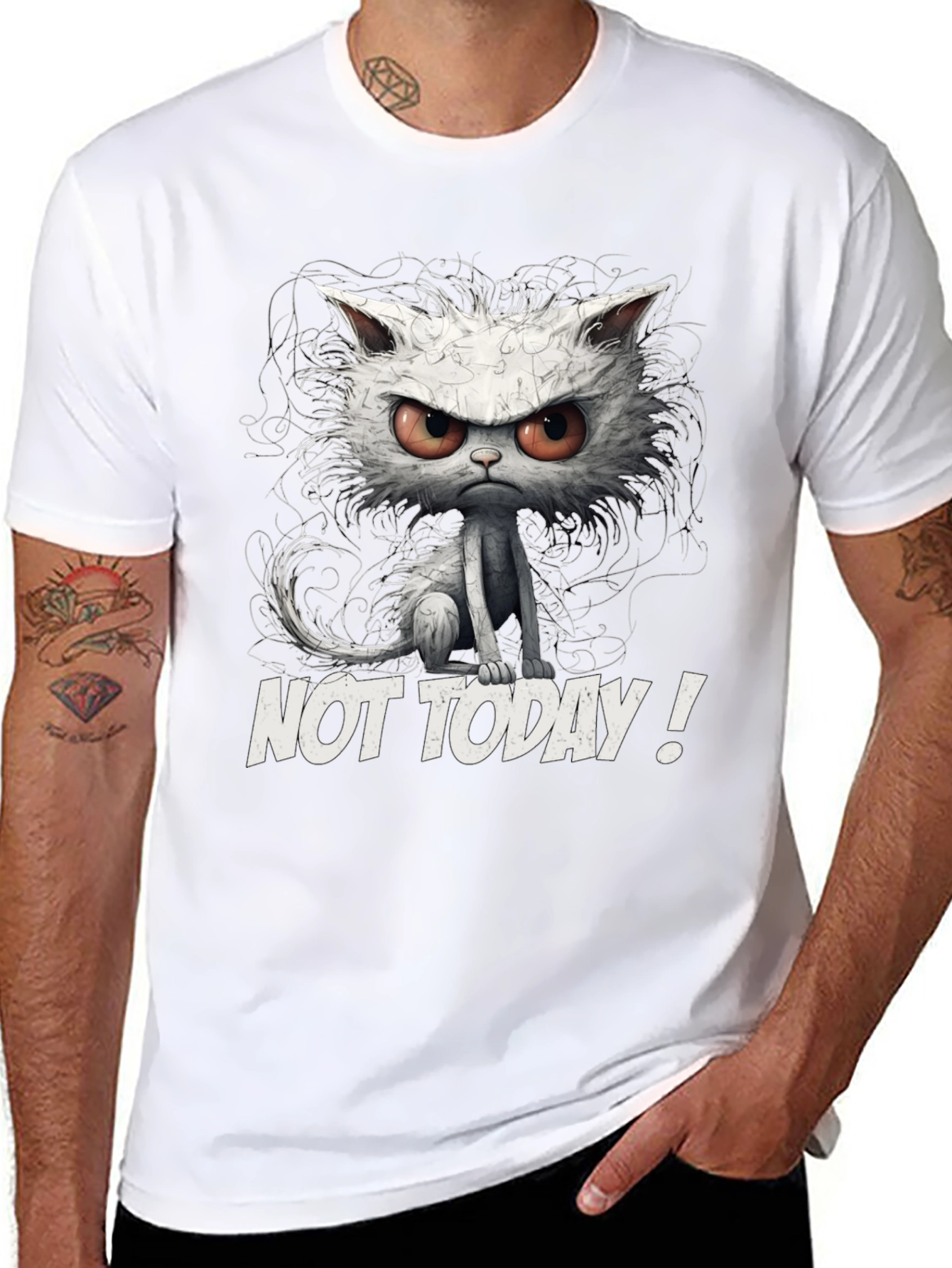 Grumpy Cat Not Today Graphic T-Shirt