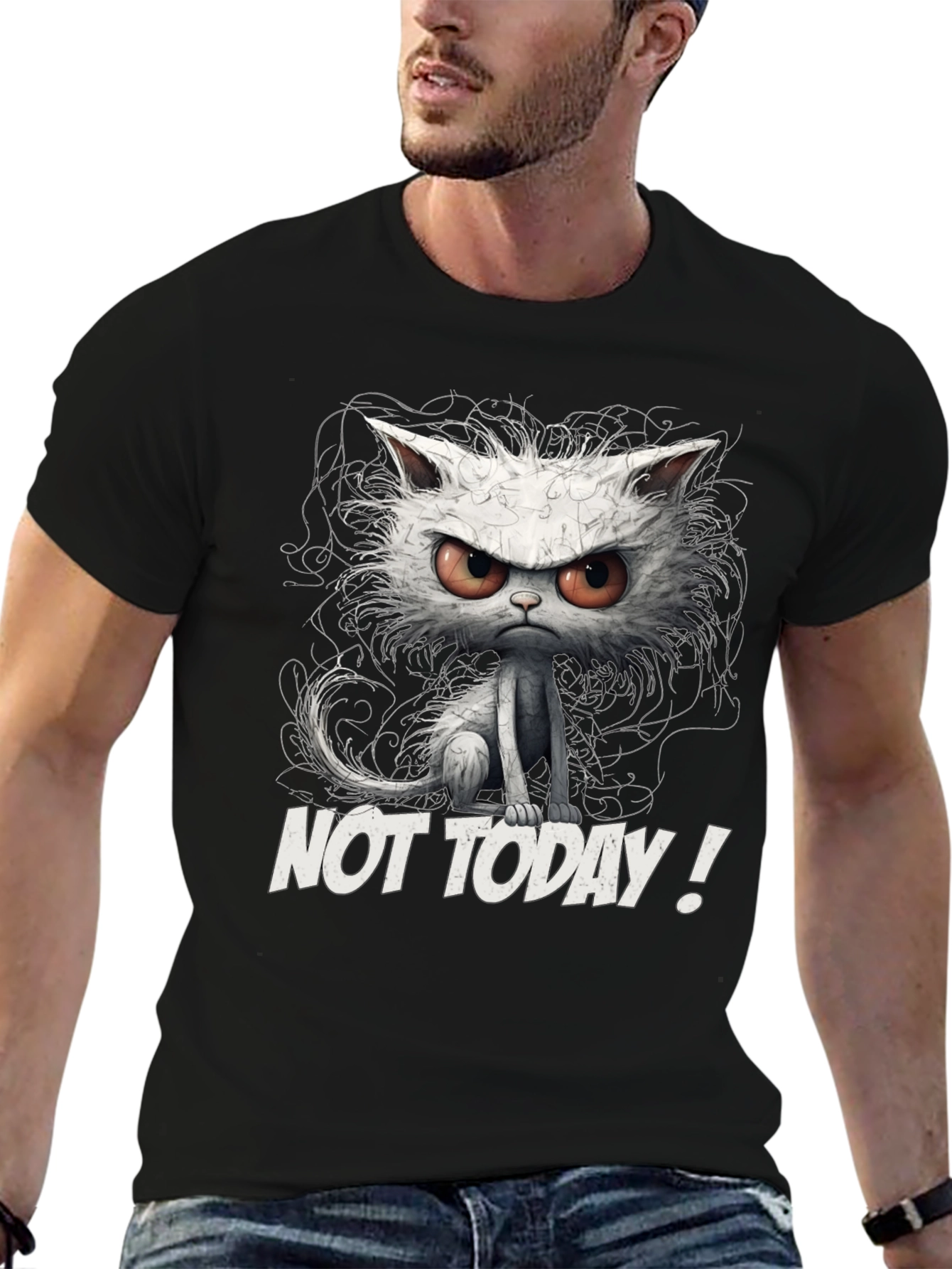 Grumpy Cat Not Today Graphic T-Shirt