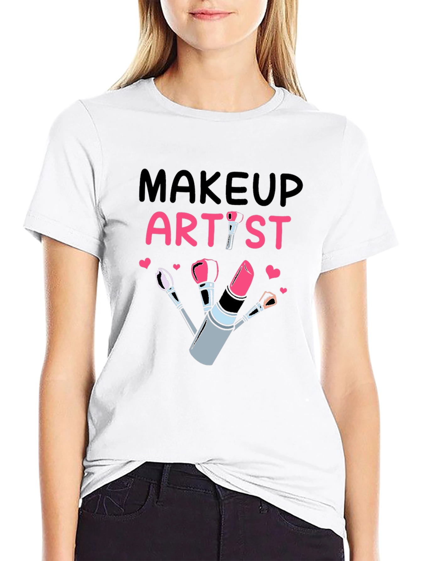 Makeup Artist Black Graphic Tee