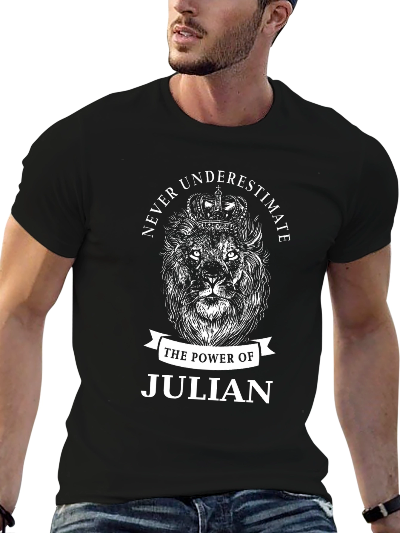 Never Underestimate Julian Lion Graphic Tee
