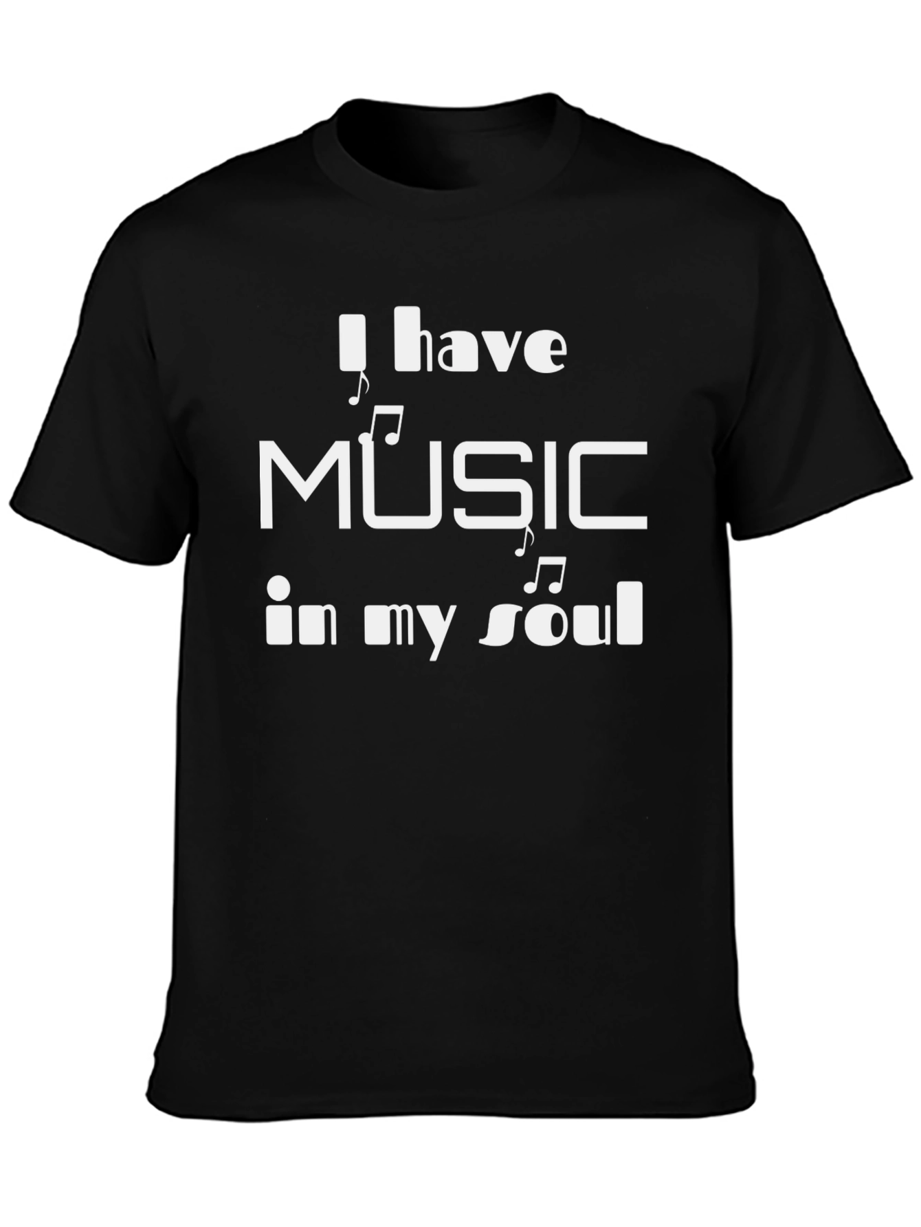 Music Soul T-Shirt - Stylish Black Tee