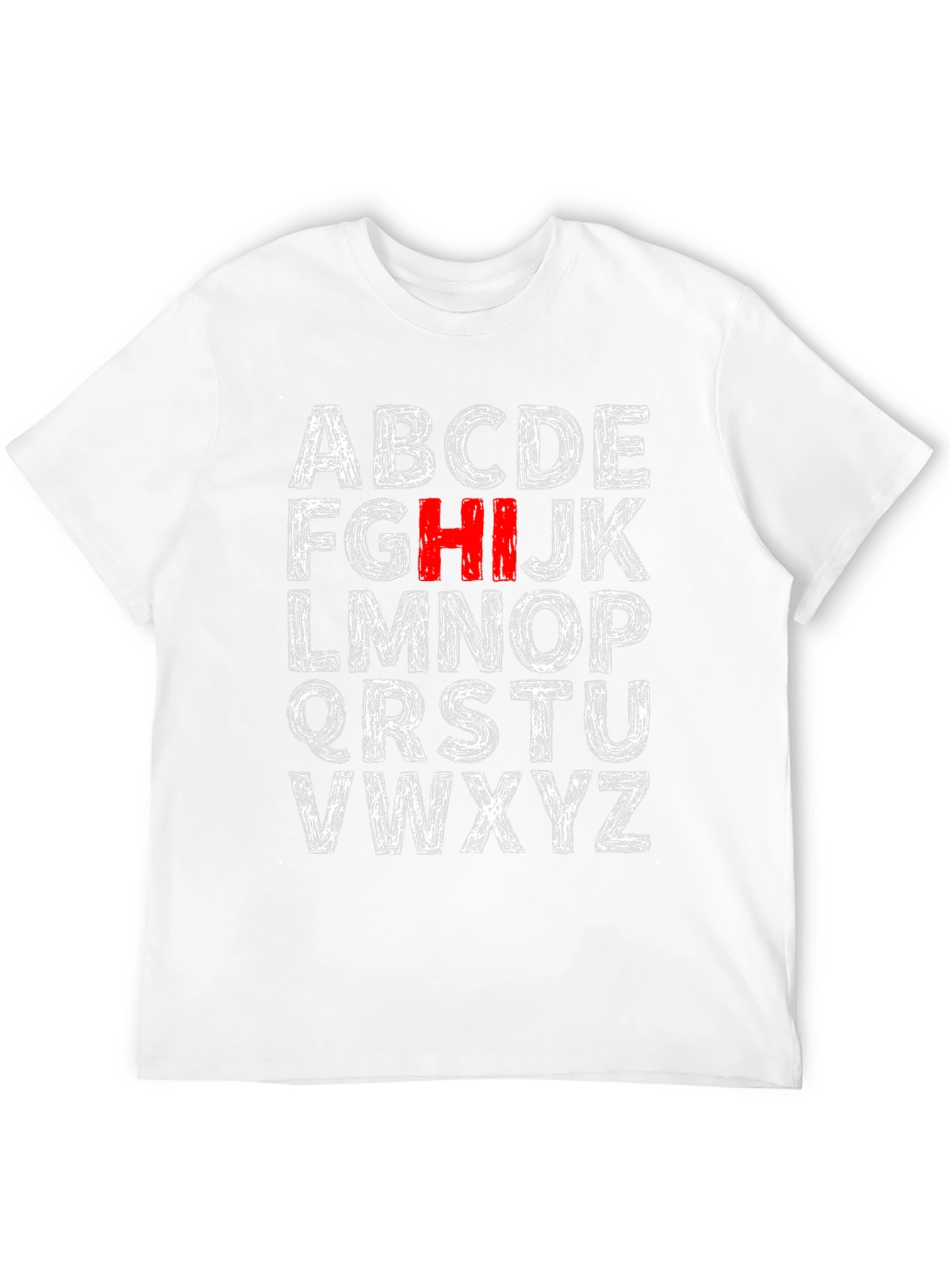 Alphabet Initial T-Shirt - HI Stands Out!