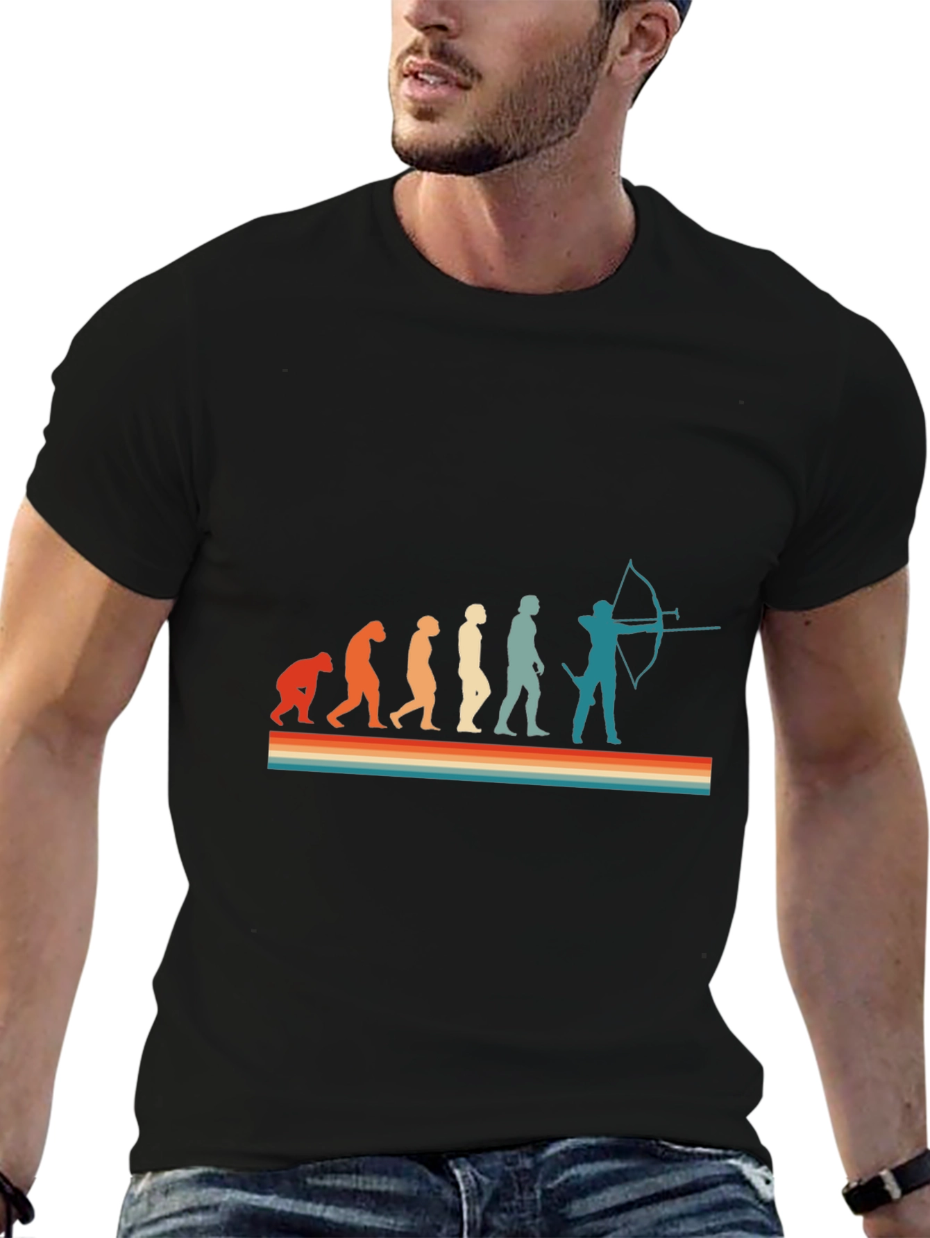 Evolution of Archery T-Shirt - Funny Bow Hunter Tee