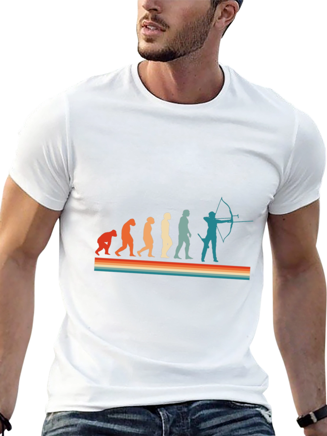 Evolution of Archery T-Shirt - Funny Bow Hunter Tee