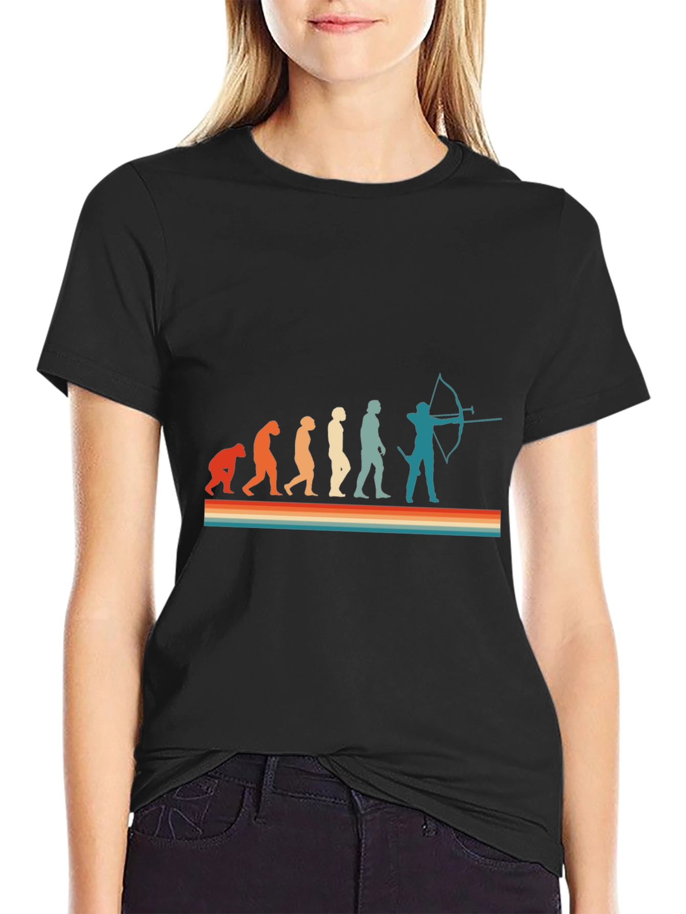 Evolution of Archery T-Shirt - Funny Bow Hunter Tee