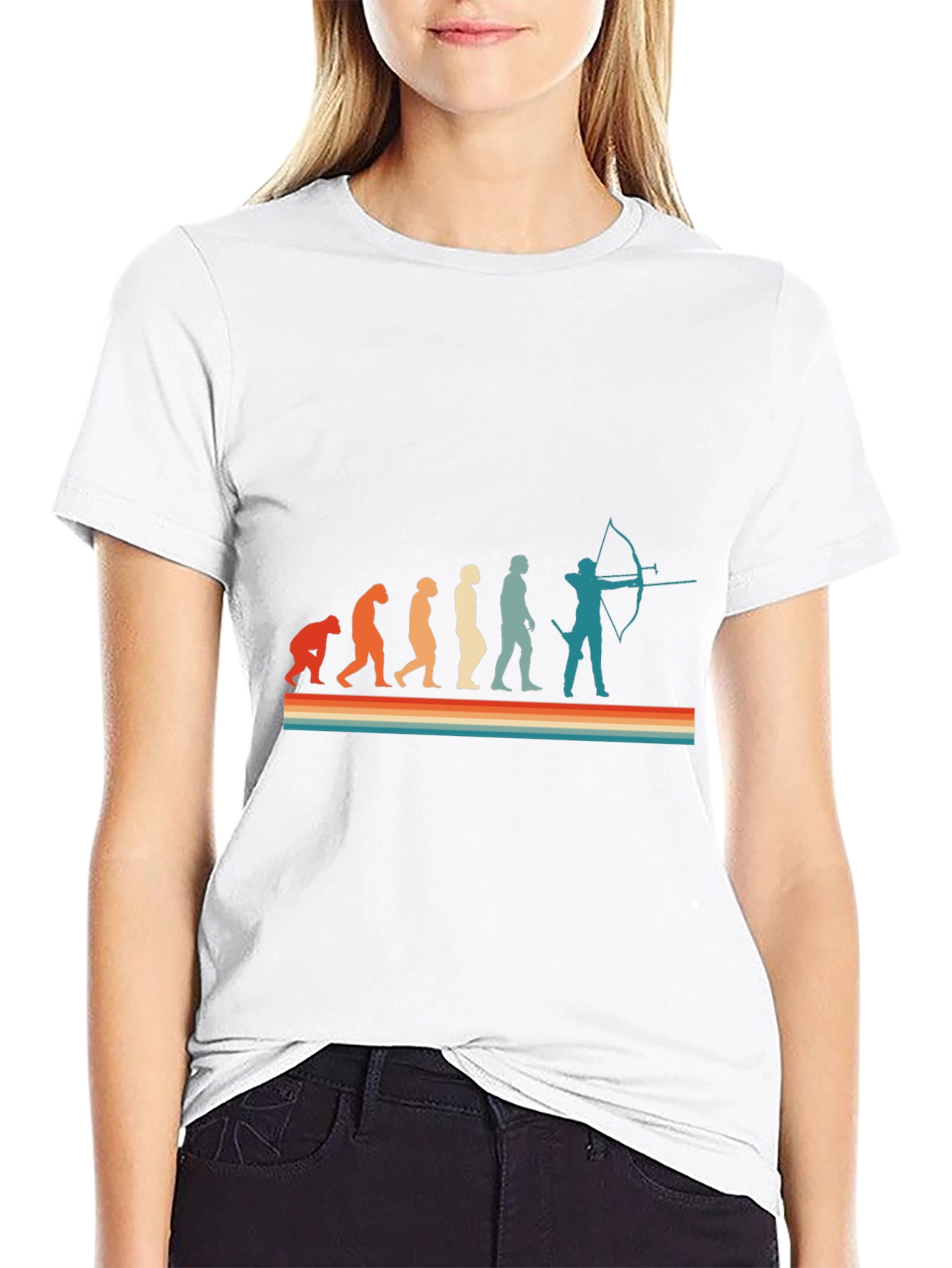 Evolution of Archery T-Shirt - Funny Bow Hunter Tee