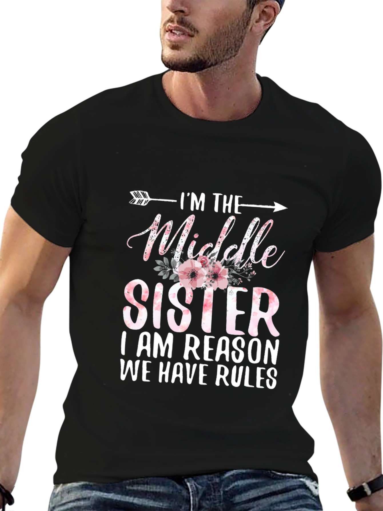 Im The Middle Sister T-Shirt - Funny Sibling Tee