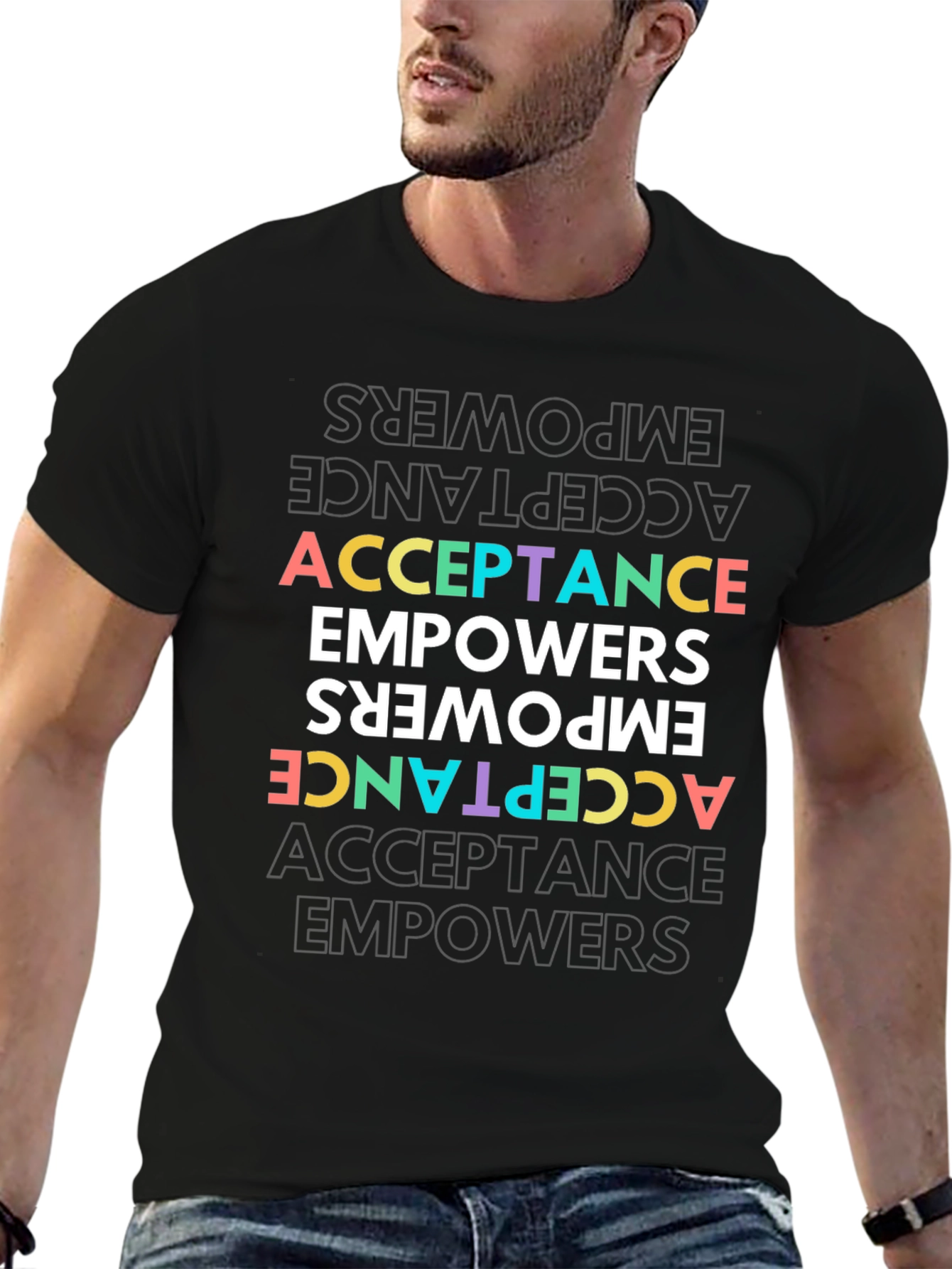 Acceptance Empowers Graphic Tee - Black