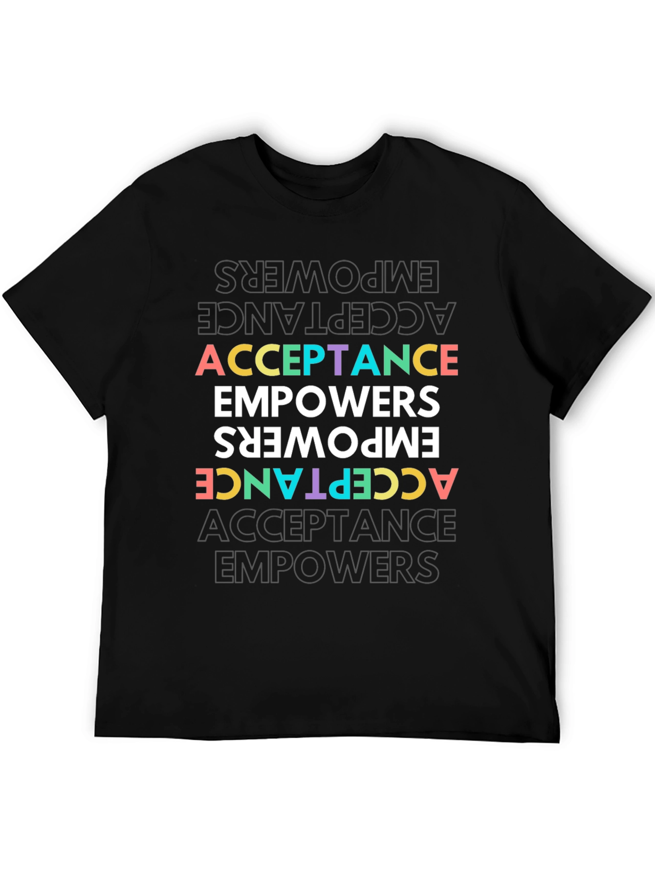 Acceptance Empowers Graphic Tee - Black