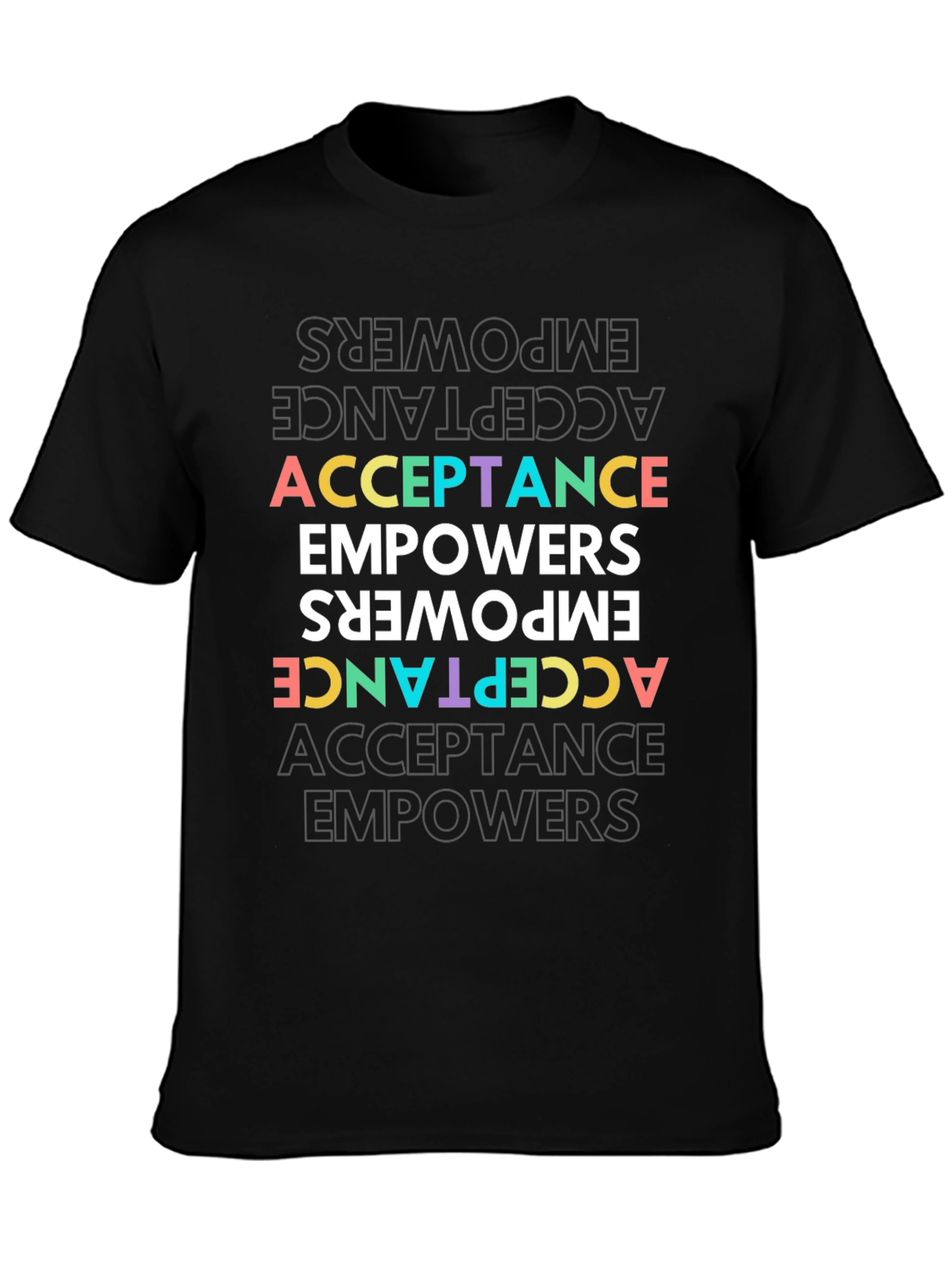 Acceptance Empowers Graphic Tee - Black