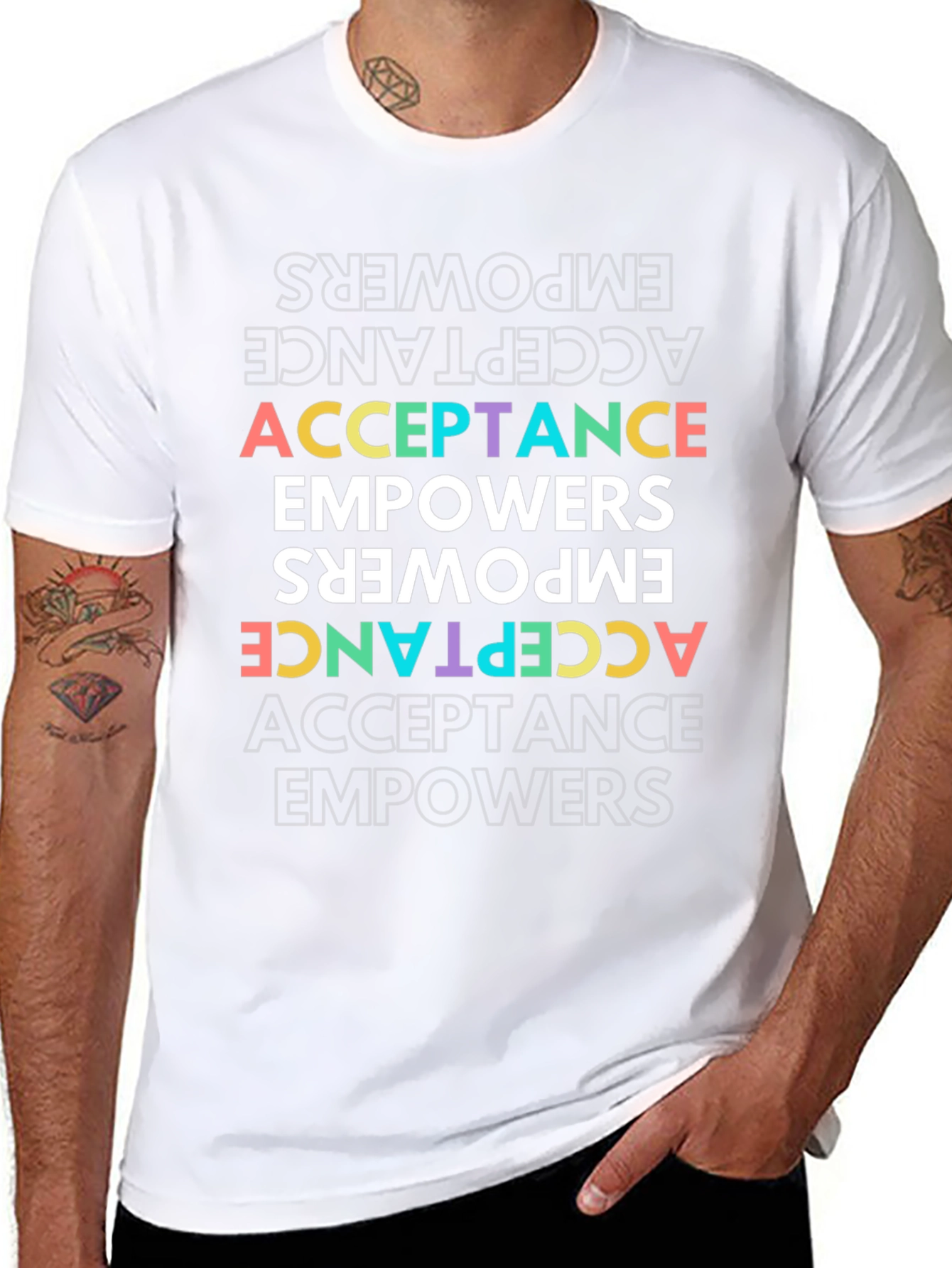 Acceptance Empowers Graphic Tee - Black