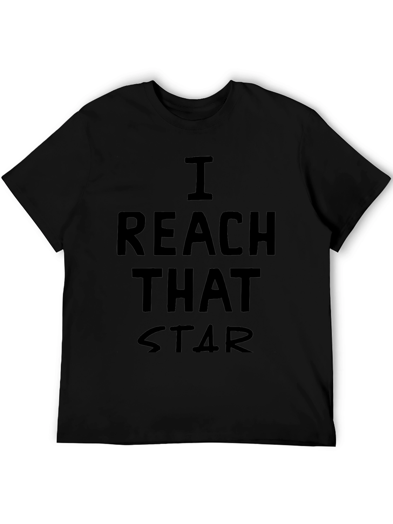 I Reach That Star Graphic Tee - Black