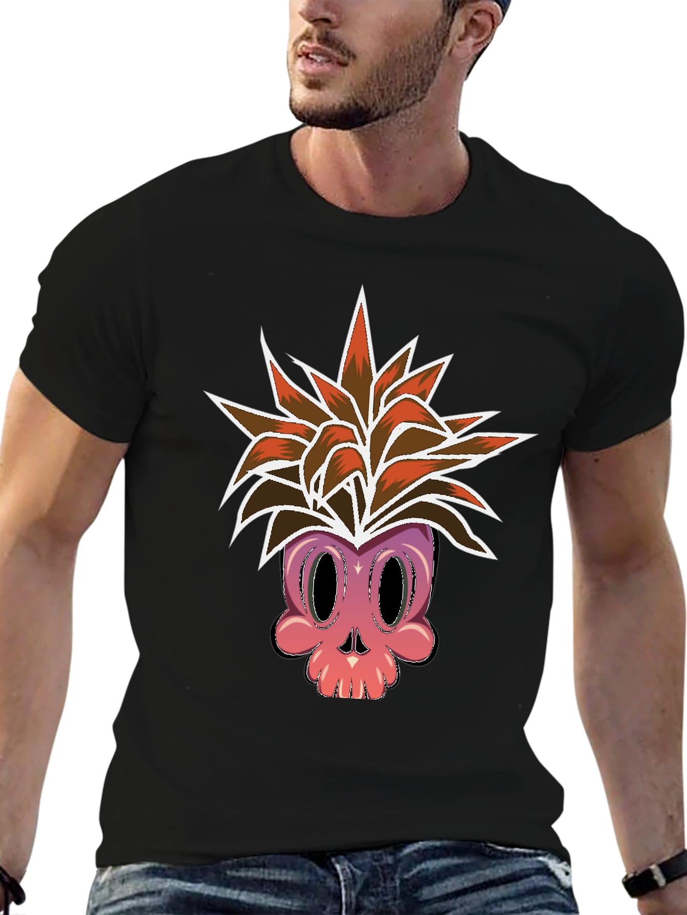 Skull Pineapple Graphic Tee